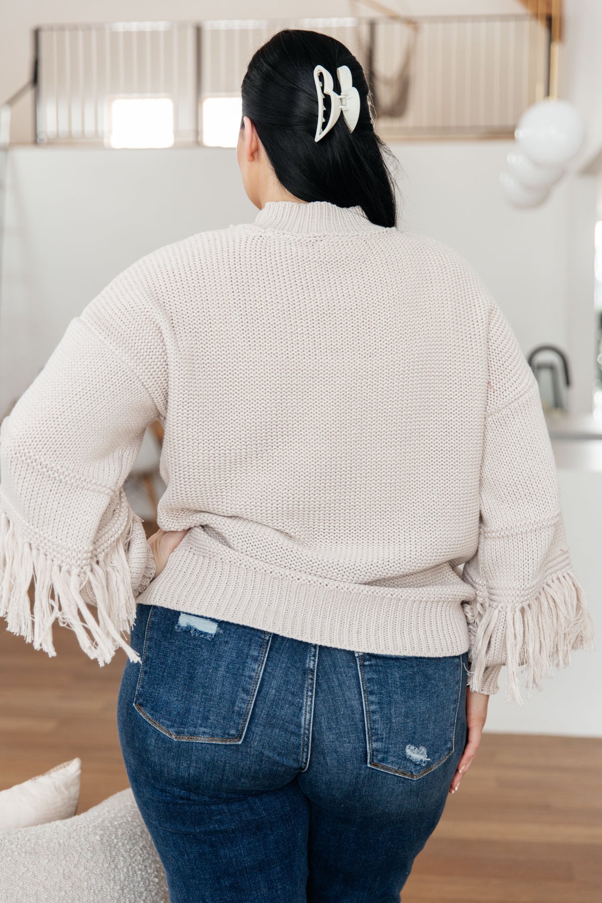 Handle It All Fringe Detail Sweater - 11/6/2025