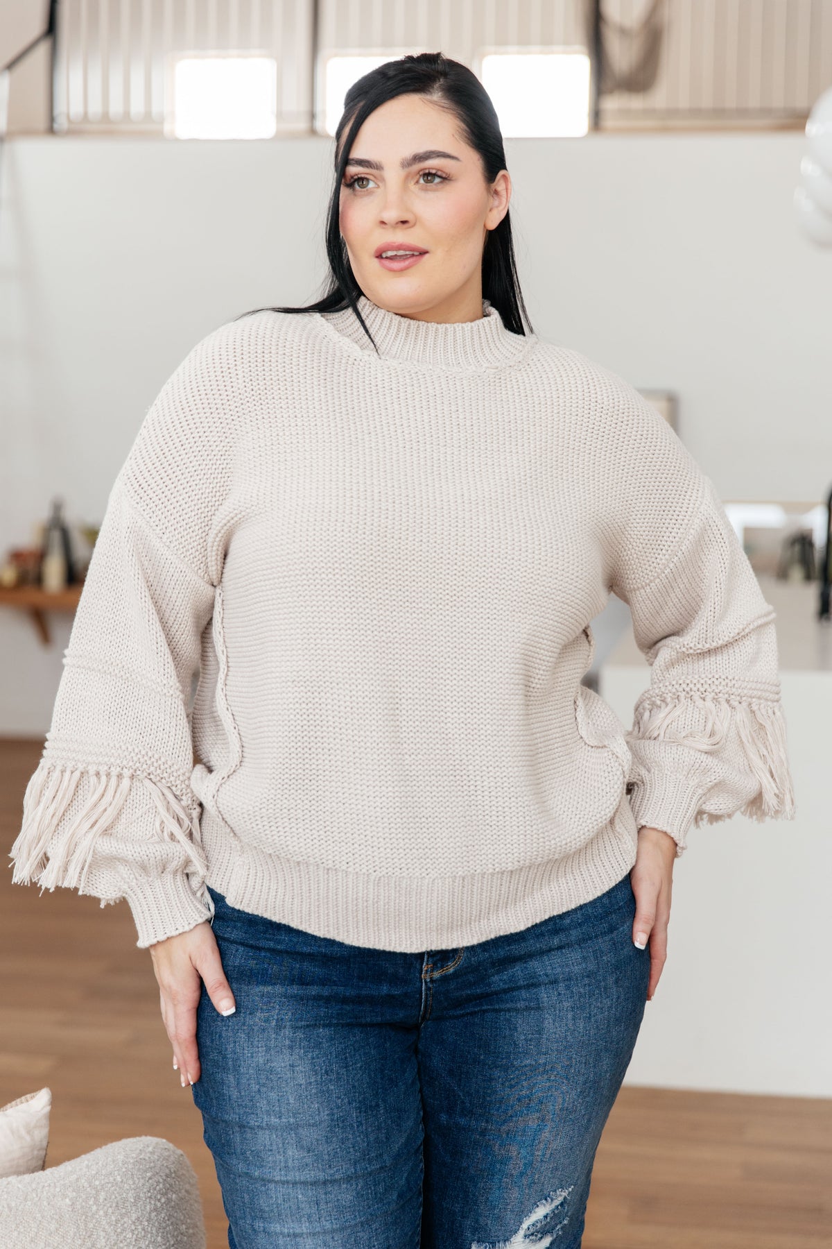Handle It All Fringe Detail Sweater - 11/6/2025