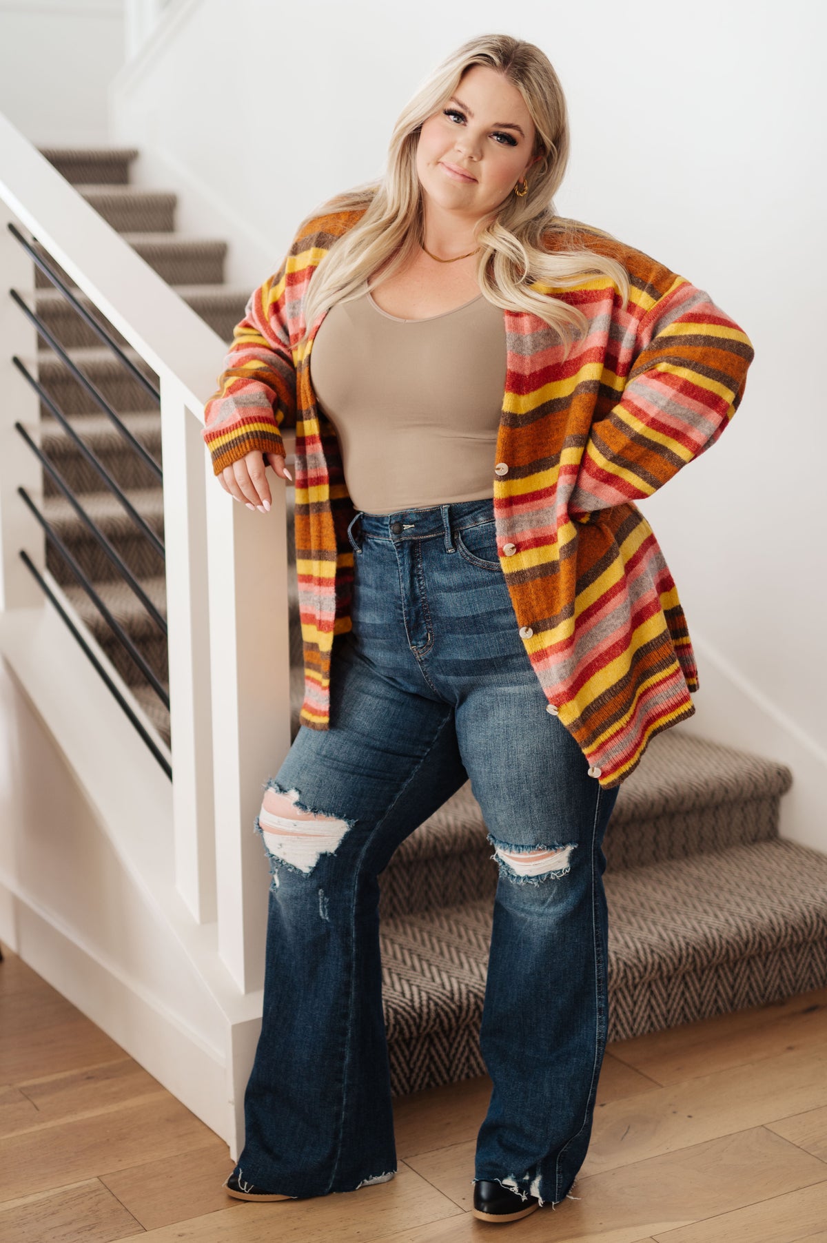 Henny Penny Striped Cardigan - 9/26/2023