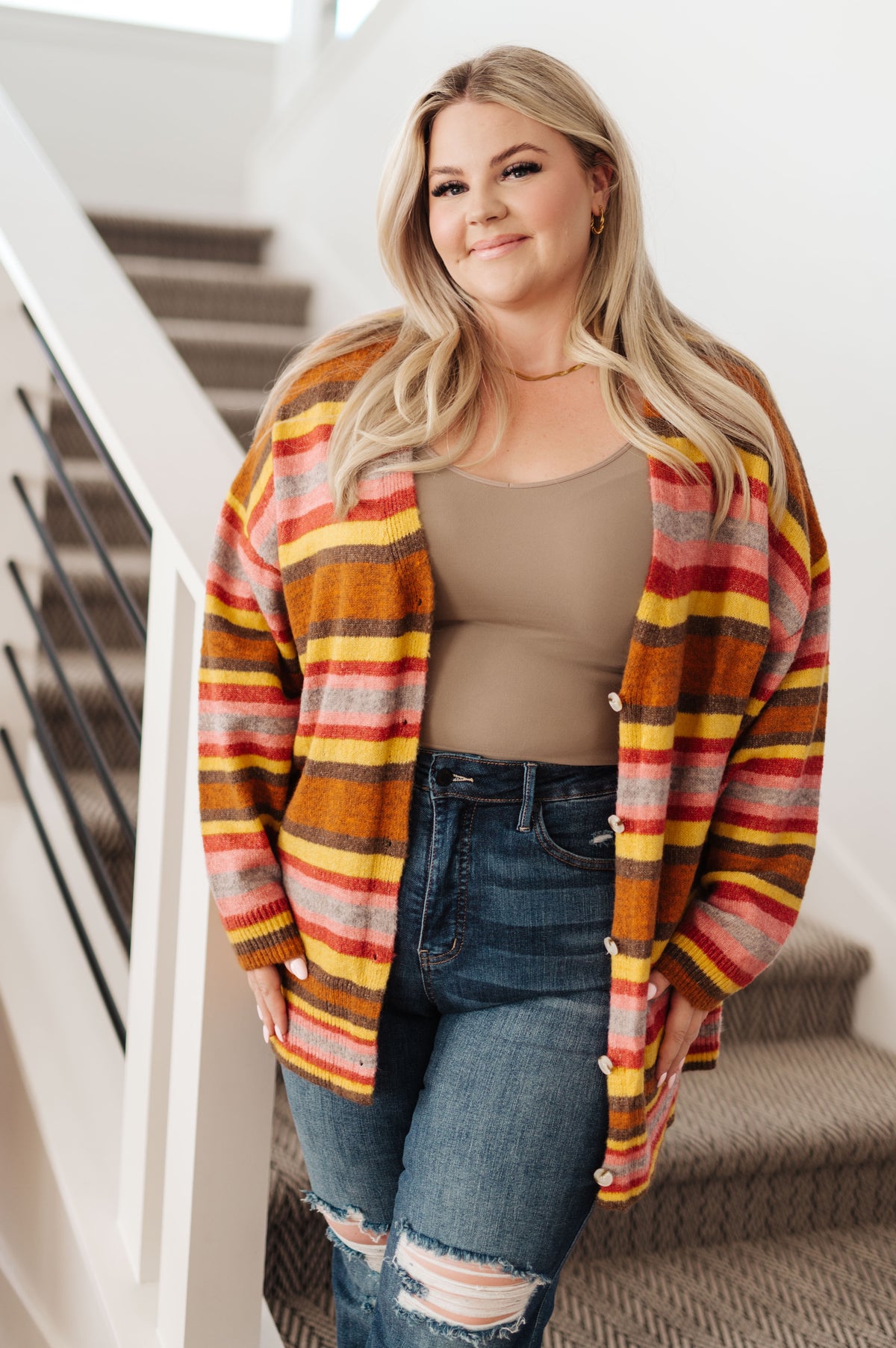 Henny Penny Striped Cardigan - 9/26/2023