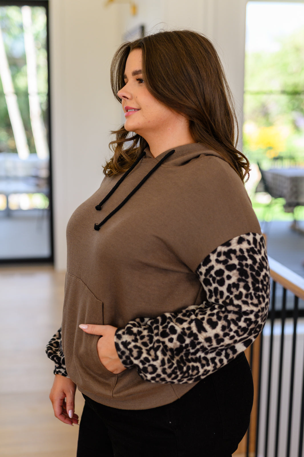 Here And There Leopard Print Hoodie - 9/21/2023