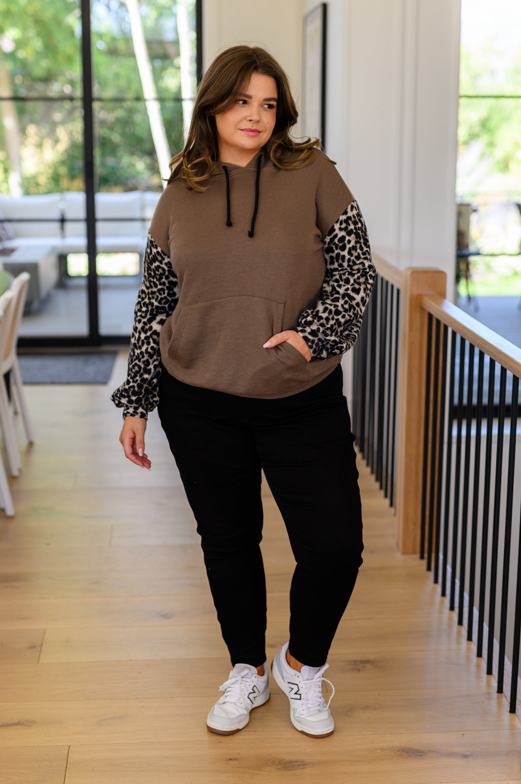 Here And There Leopard Print Hoodie - 9/21/2023