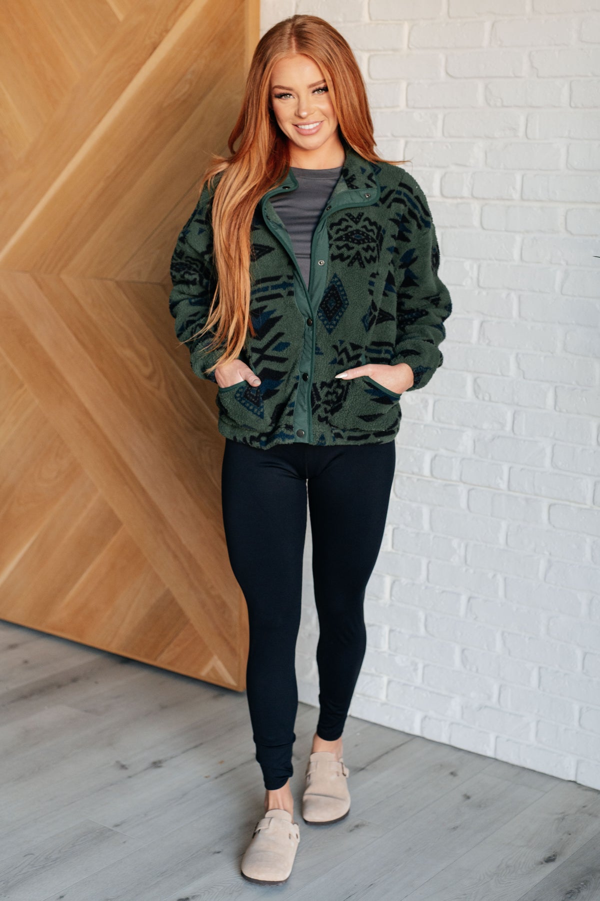 High Perspective Geometric Fleece Jacket - 11/6/2025