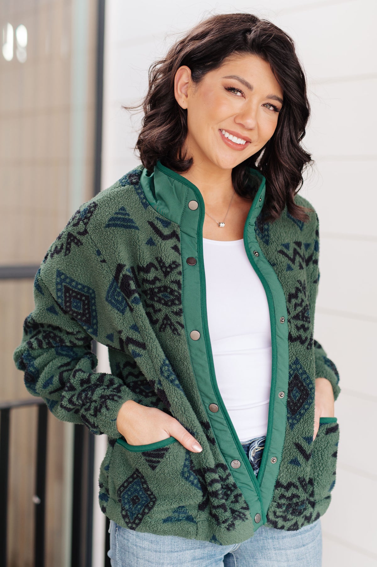 High Perspective Geometric Fleece Jacket - 11/6/2025