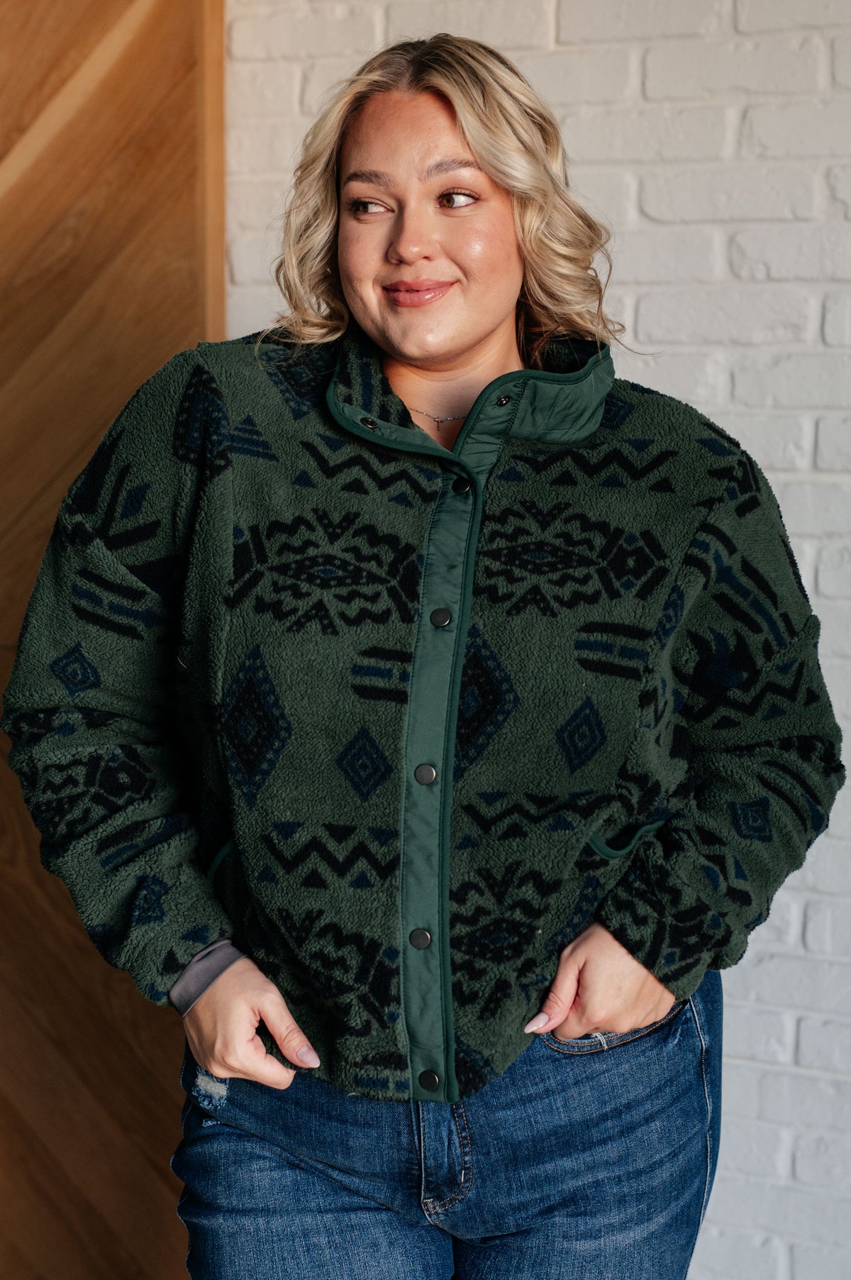 High Perspective Geometric Fleece Jacket - 11/6/2025