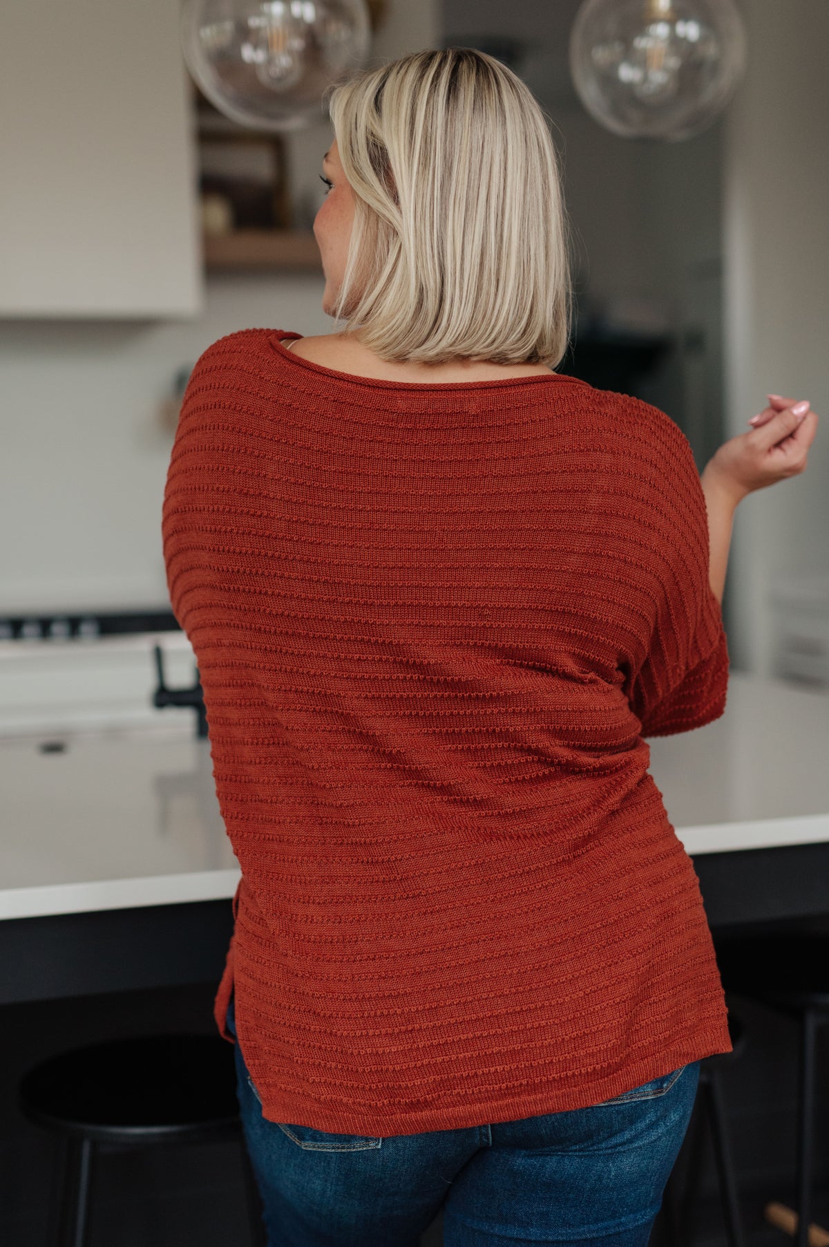High Tide Oversize Top in Rust - 11/3/2023