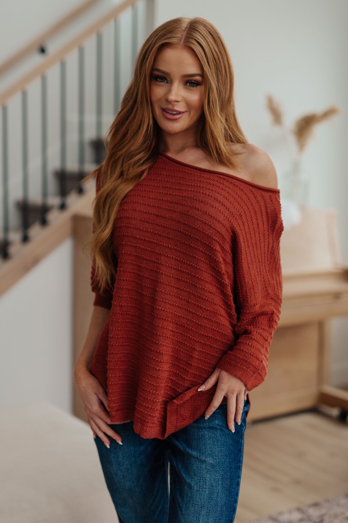 High Tide Oversize Top in Rust - 11/3/2023