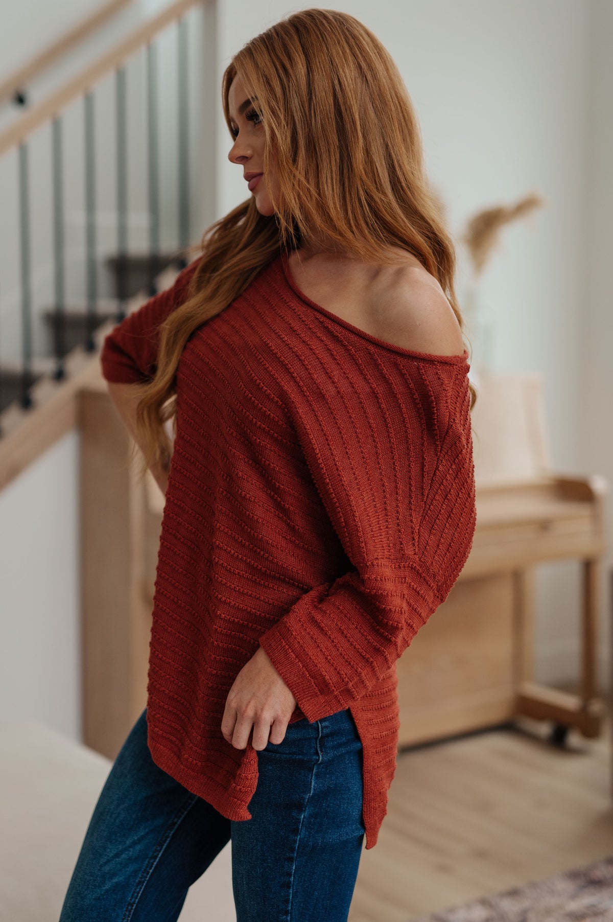 High Tide Oversize Top in Rust - 11/3/2023