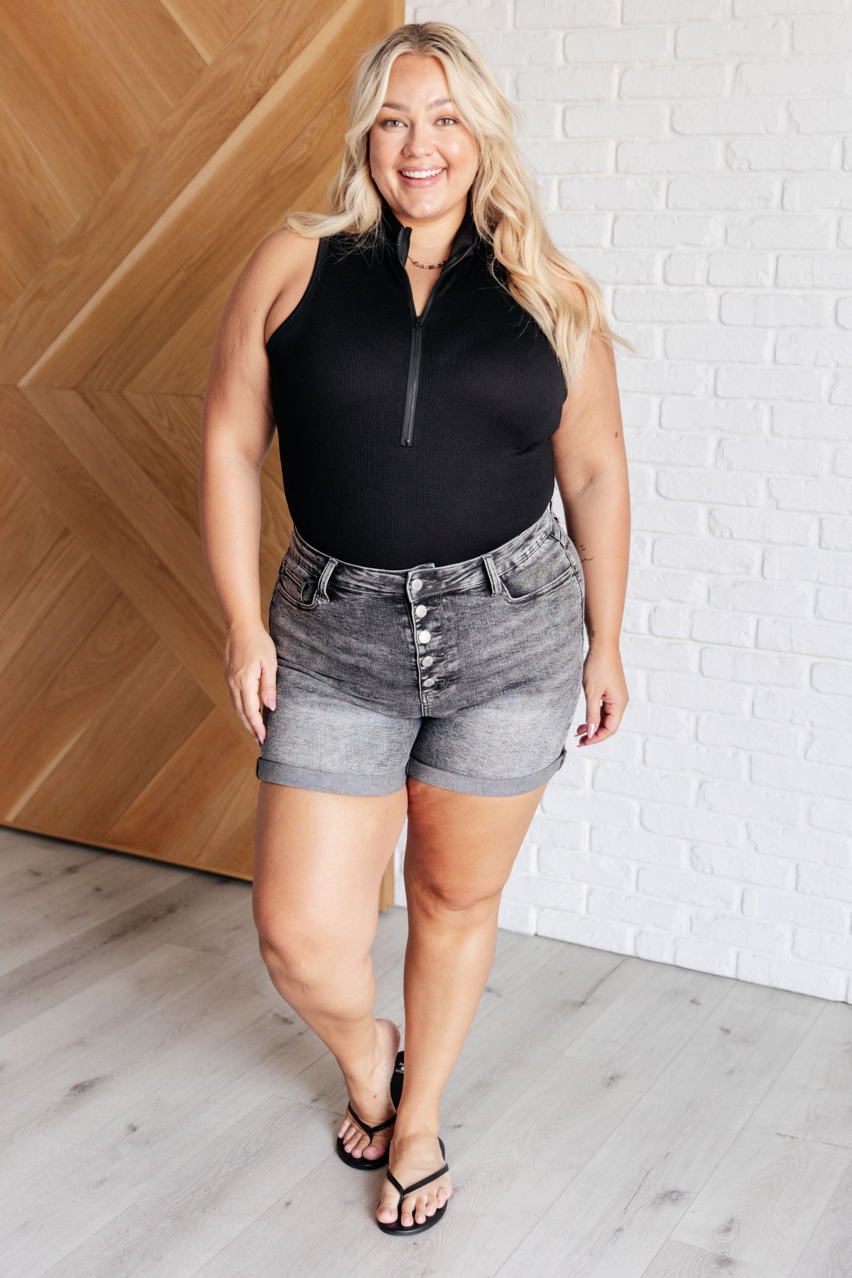 Higher and Higher Ribbed Zip Up Bodysuit - 4/28/2025