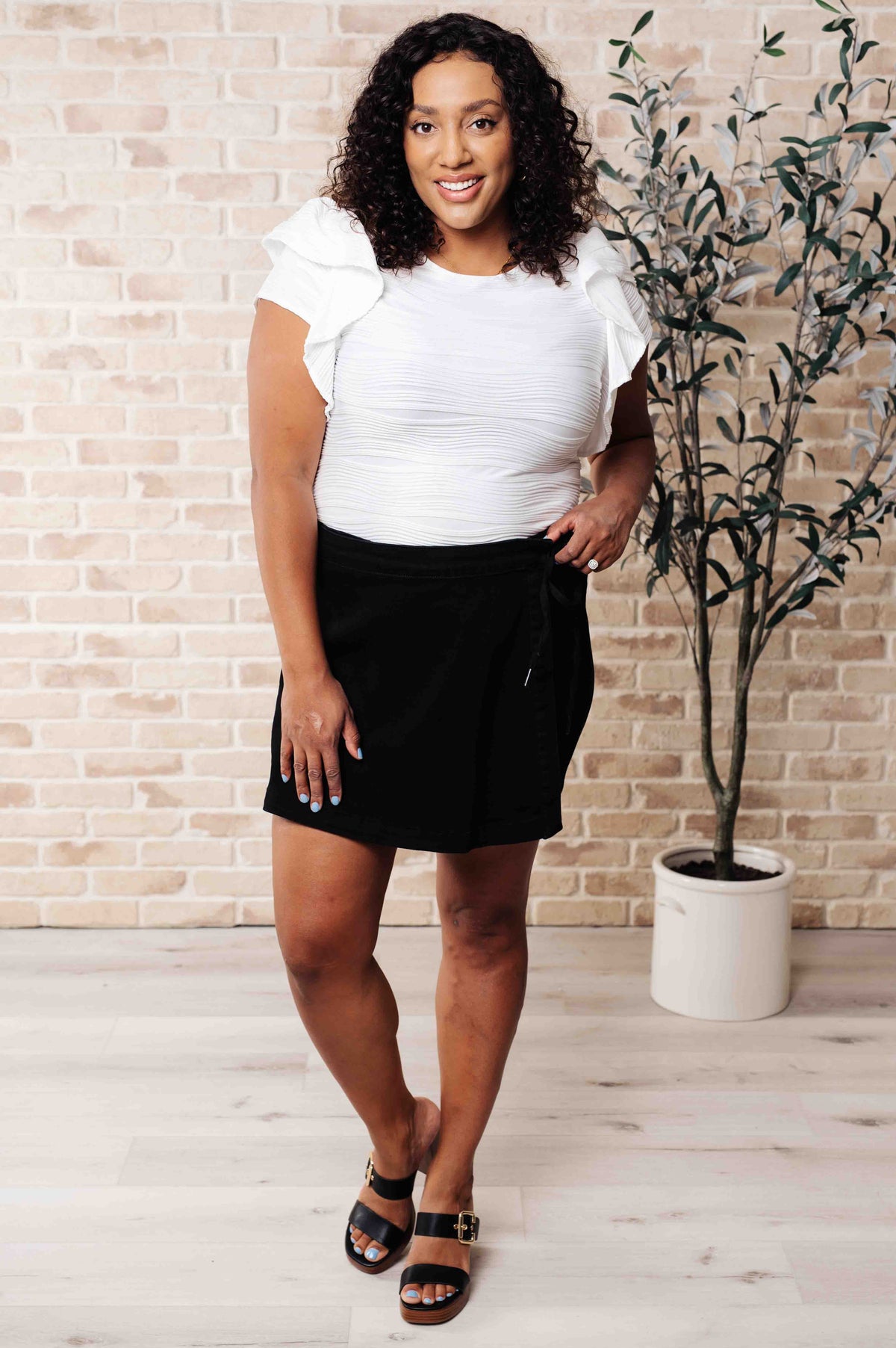 Highest Praise Ruffle Sleeve Blouse - 3/24/2025