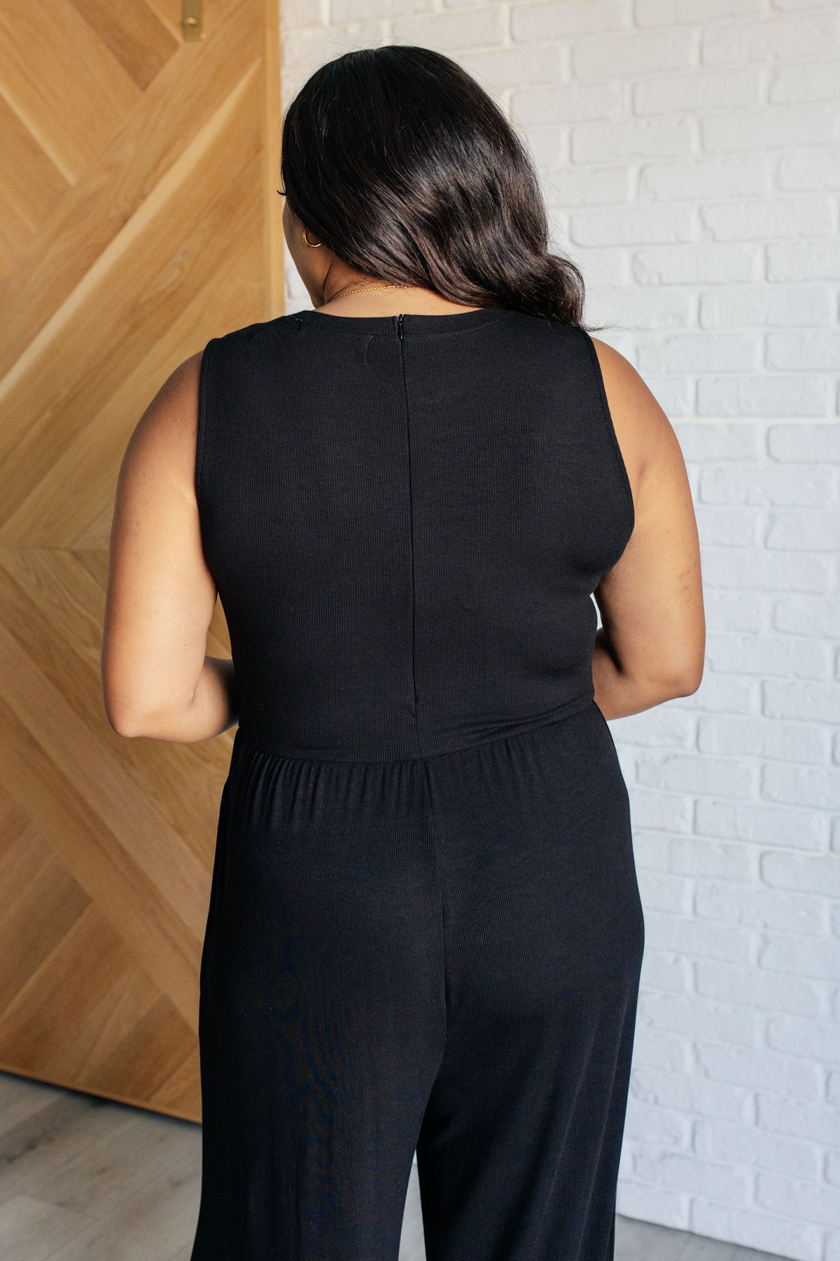 Hilary Wide Leg Jumpsuit in Black - 10/15/2024