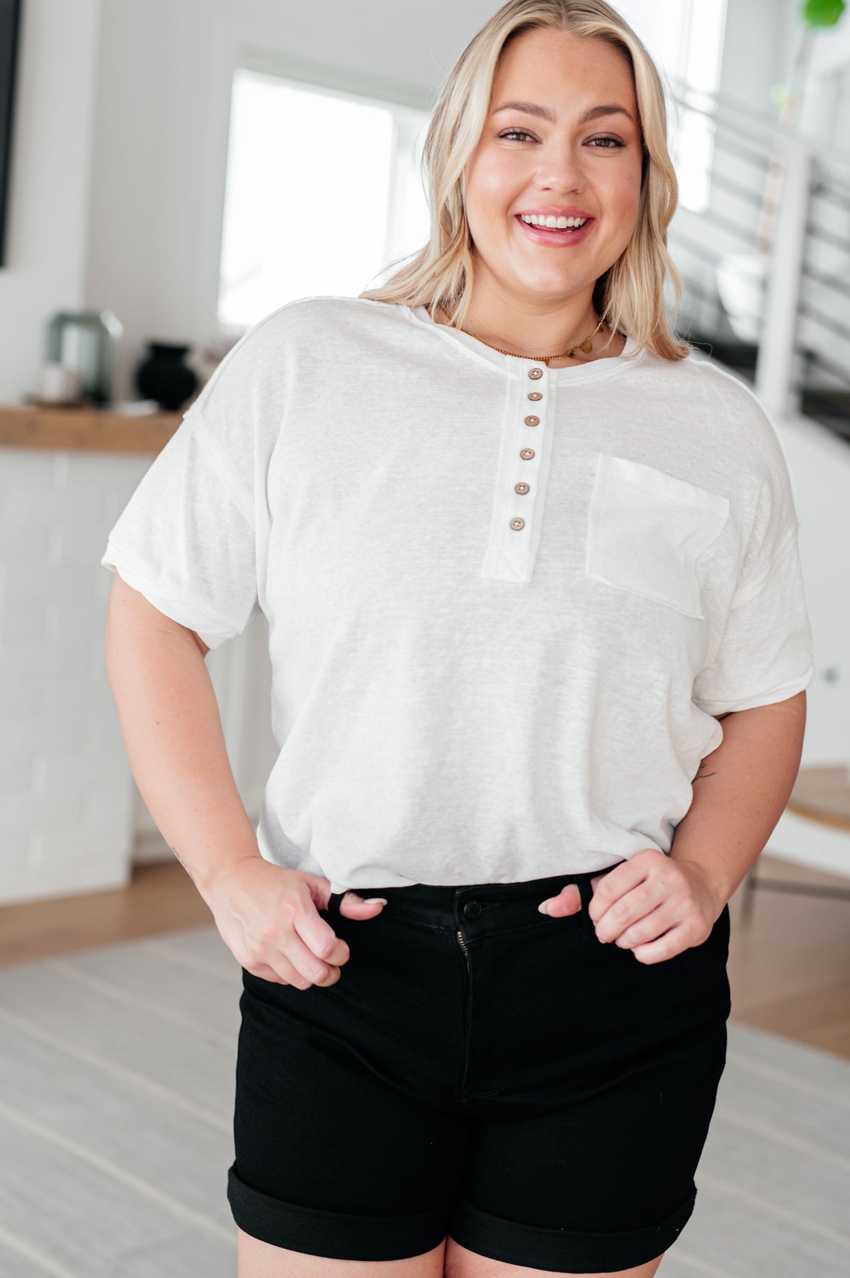 Hipster Henley Top - 5/19/2025