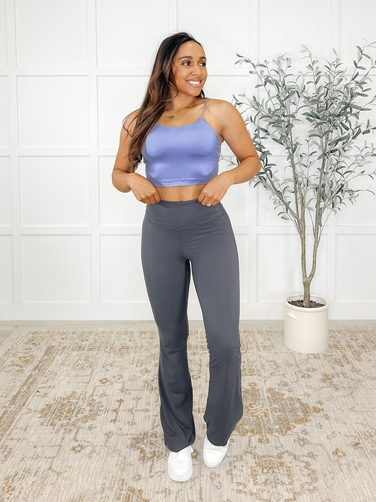 Hot Yoga Tank in Blue Hyacinth - 4/22/2025