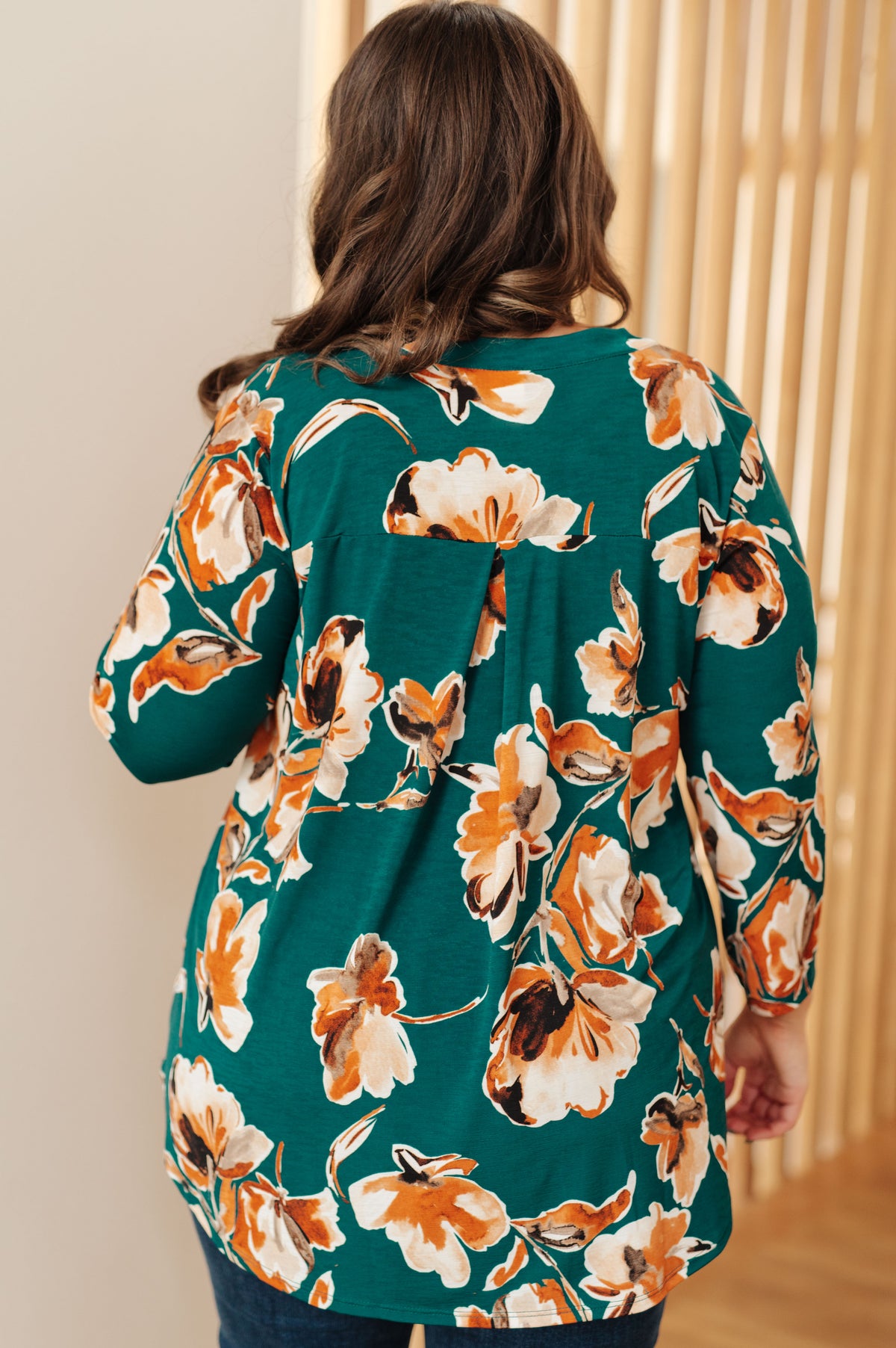 I Think Different Top in Teal Floral - 10/25/2024