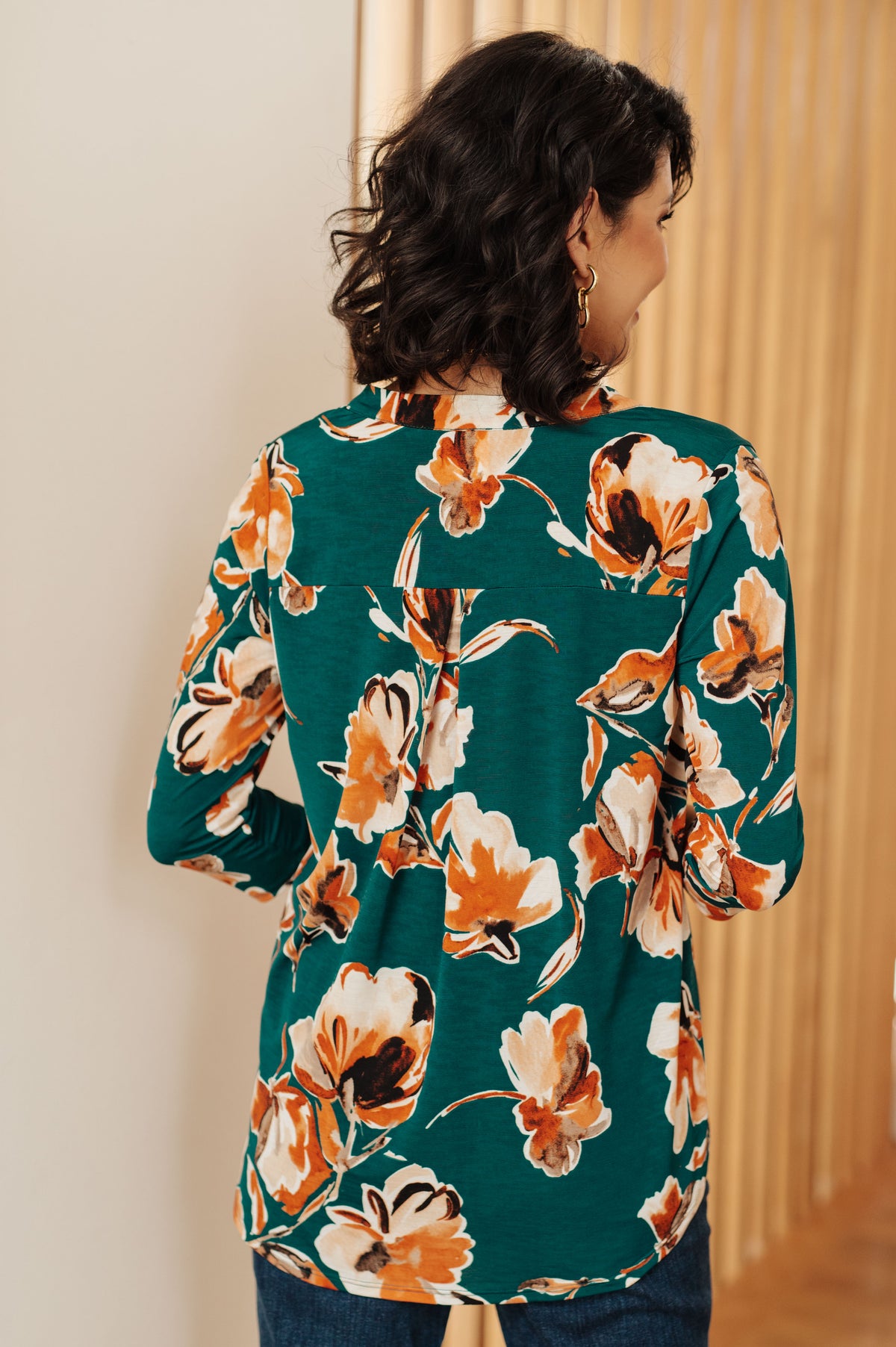 I Think Different Top in Teal Floral - 10/25/2024