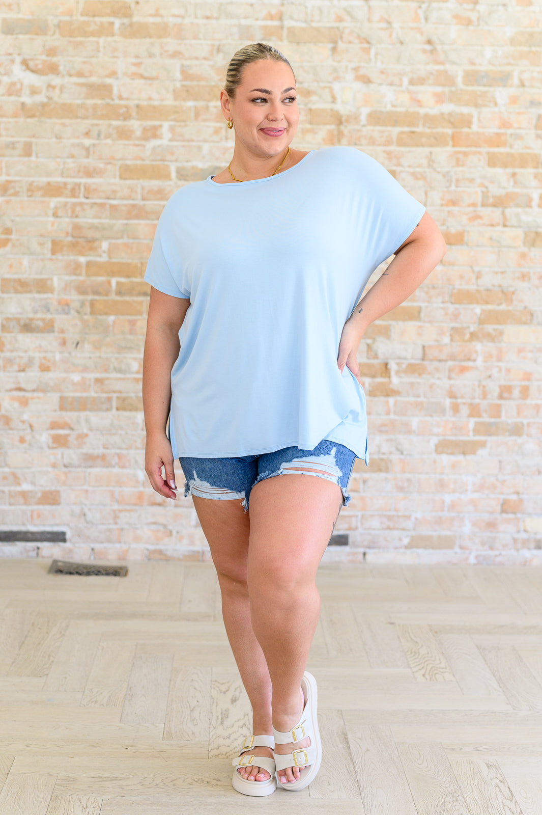 I'll Fly Away Round Neck Relaxed Top - 5/15/2025
