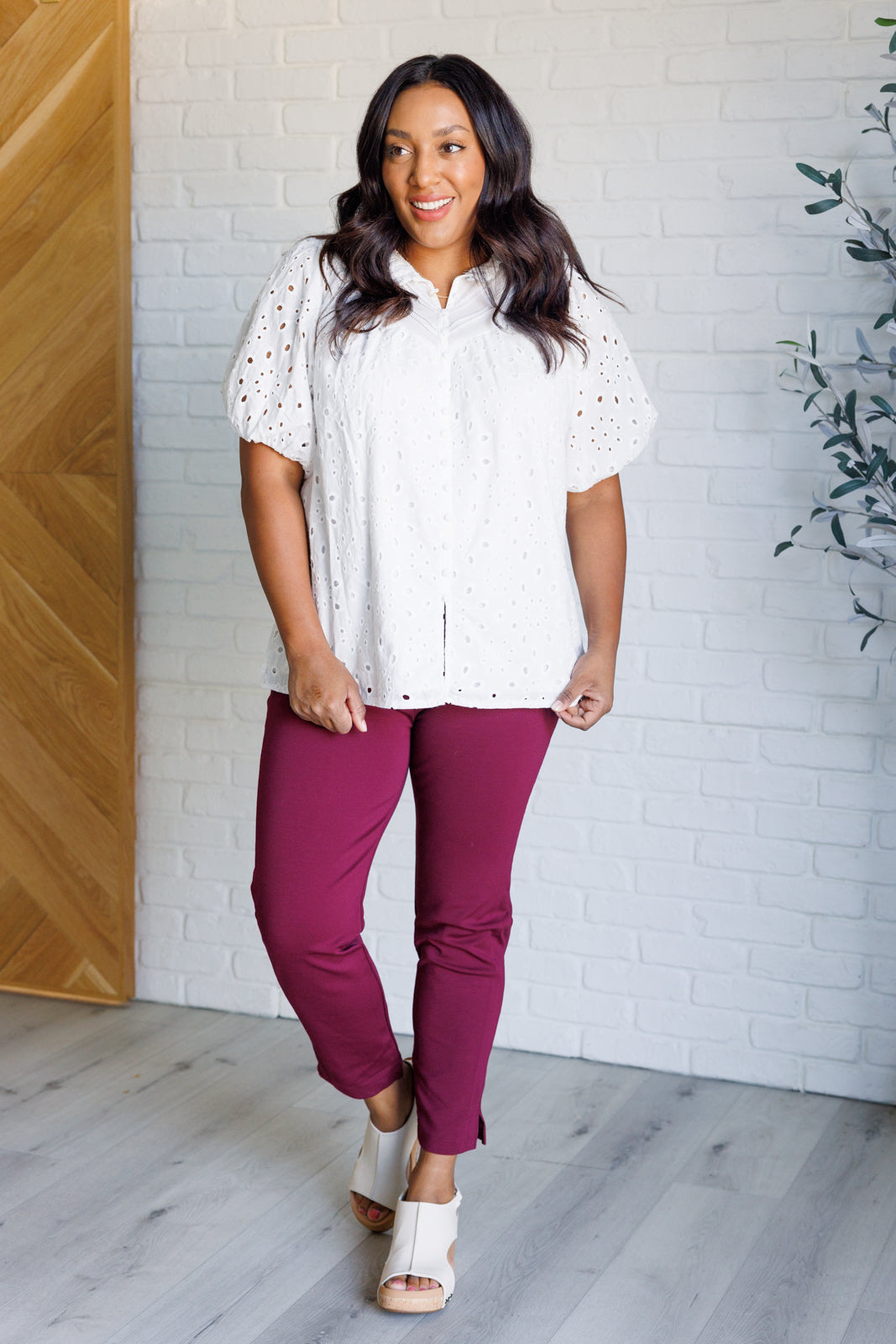 I'll Let You Know Eyelet Lace Blouse - 3/17/2025