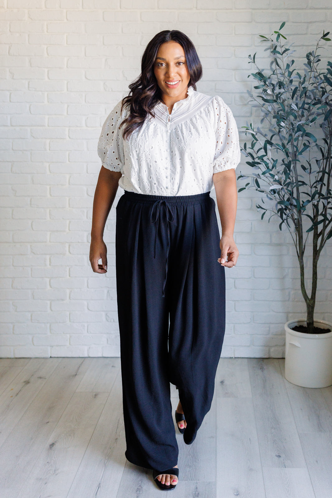 I'll Let You Know Eyelet Lace Blouse - 3/17/2025