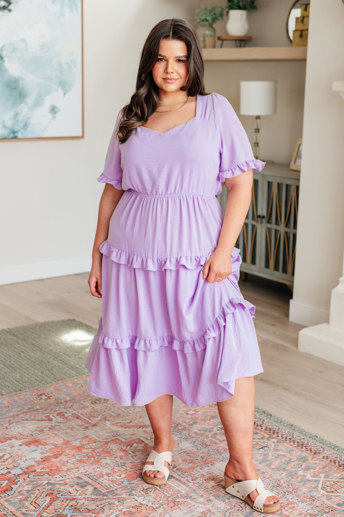 In My Carefree Era Tiered Ruffled Dress - 3/27/2025