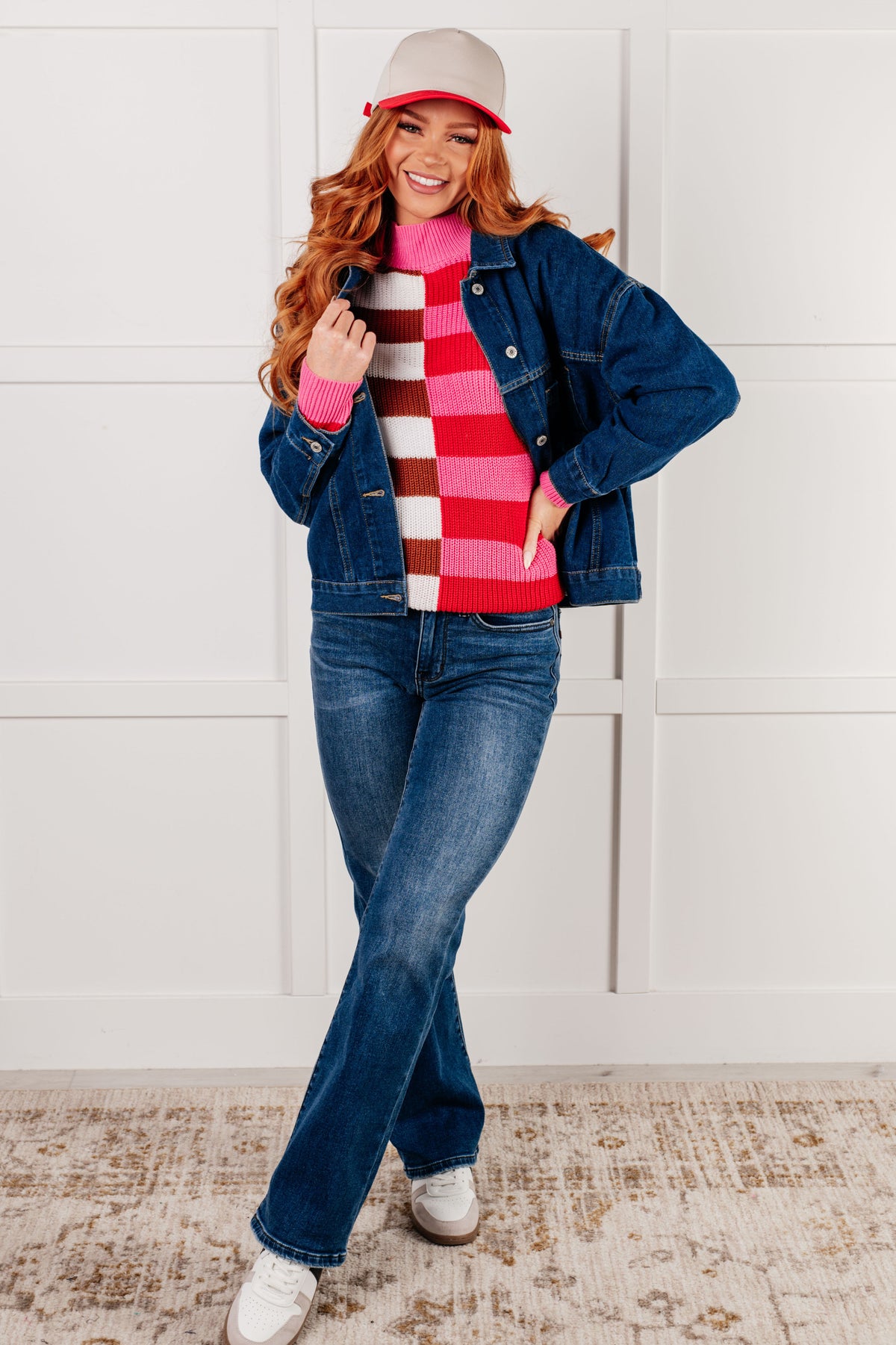 In Your Lane Color Blocked Stripe Sweater - 10/27/2025