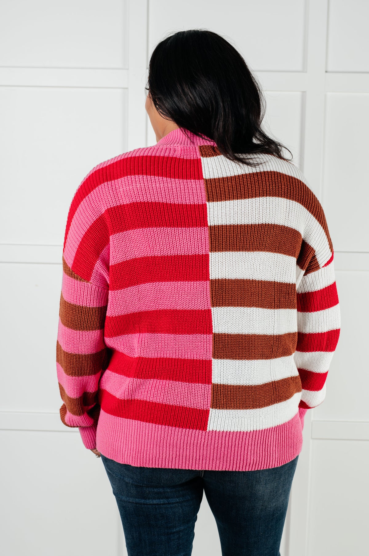 In Your Lane Color Blocked Stripe Sweater - 10/27/2025