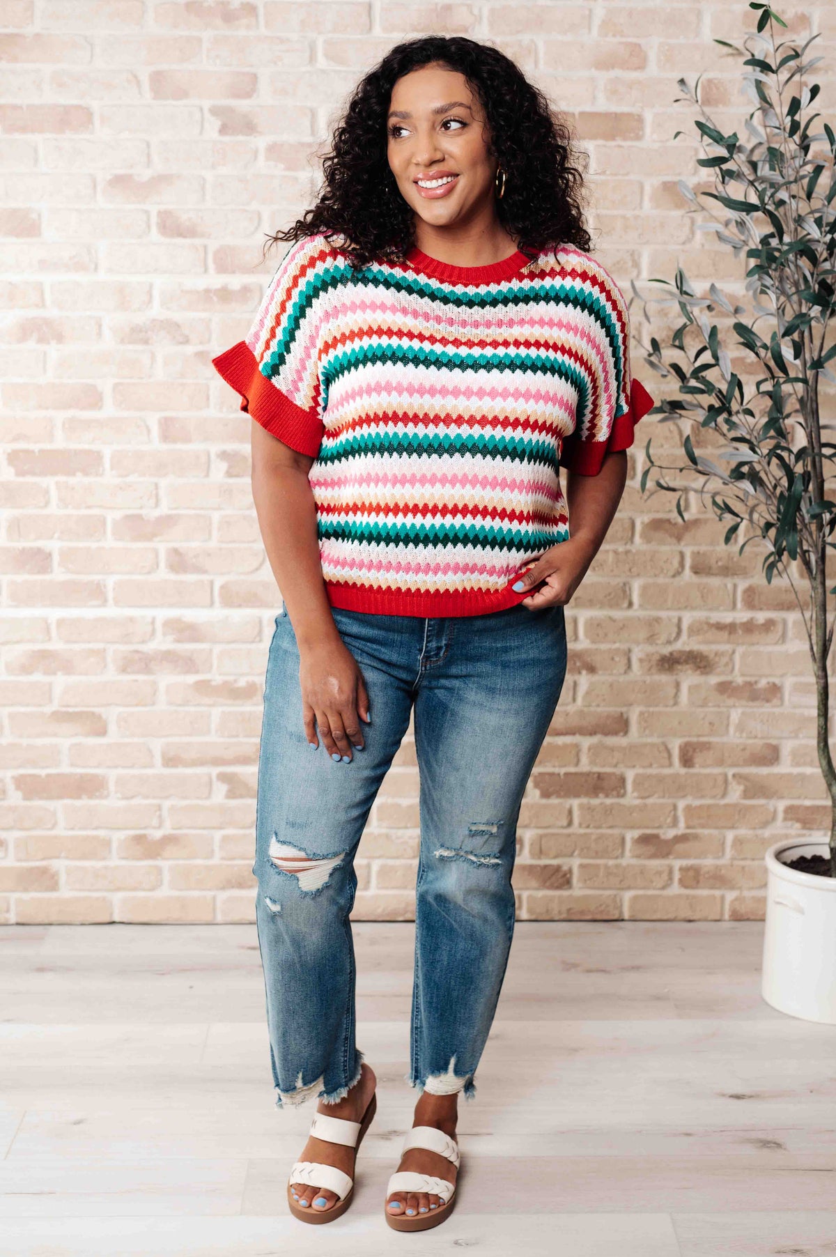 It's a Go Striped Knit Top - 6/19/2025