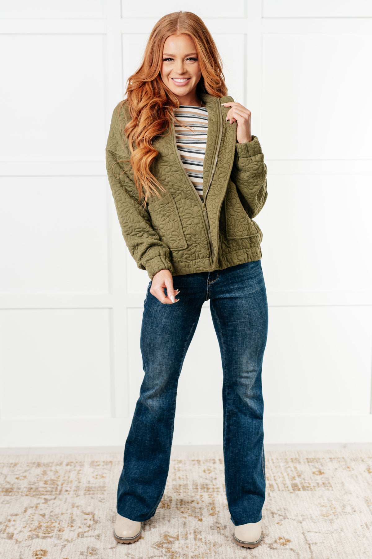 Jungle Explorer Quilted Zip Up Jacket - 1/16/2025
