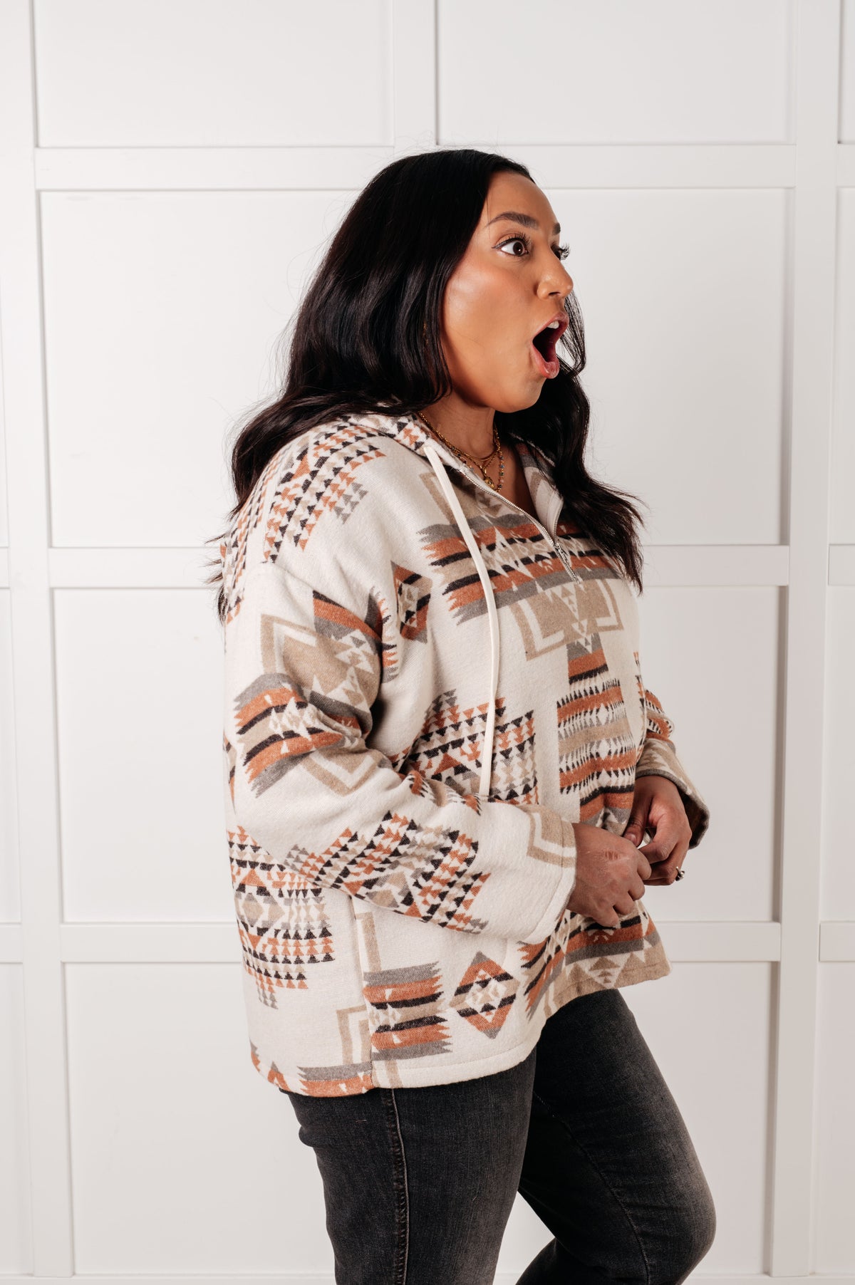 Just Going For It Aztec Hoodie - 11/6/2025