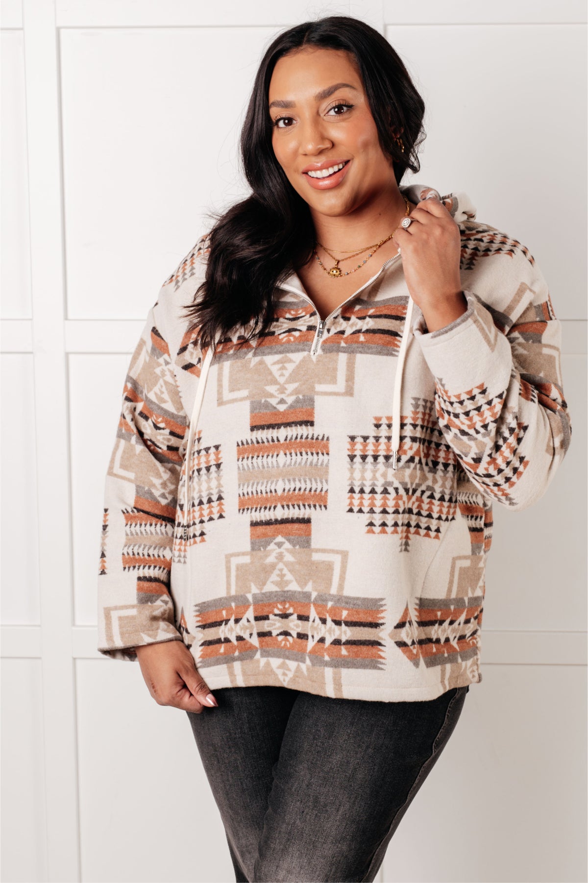 Just Going For It Aztec Hoodie - 11/6/2025