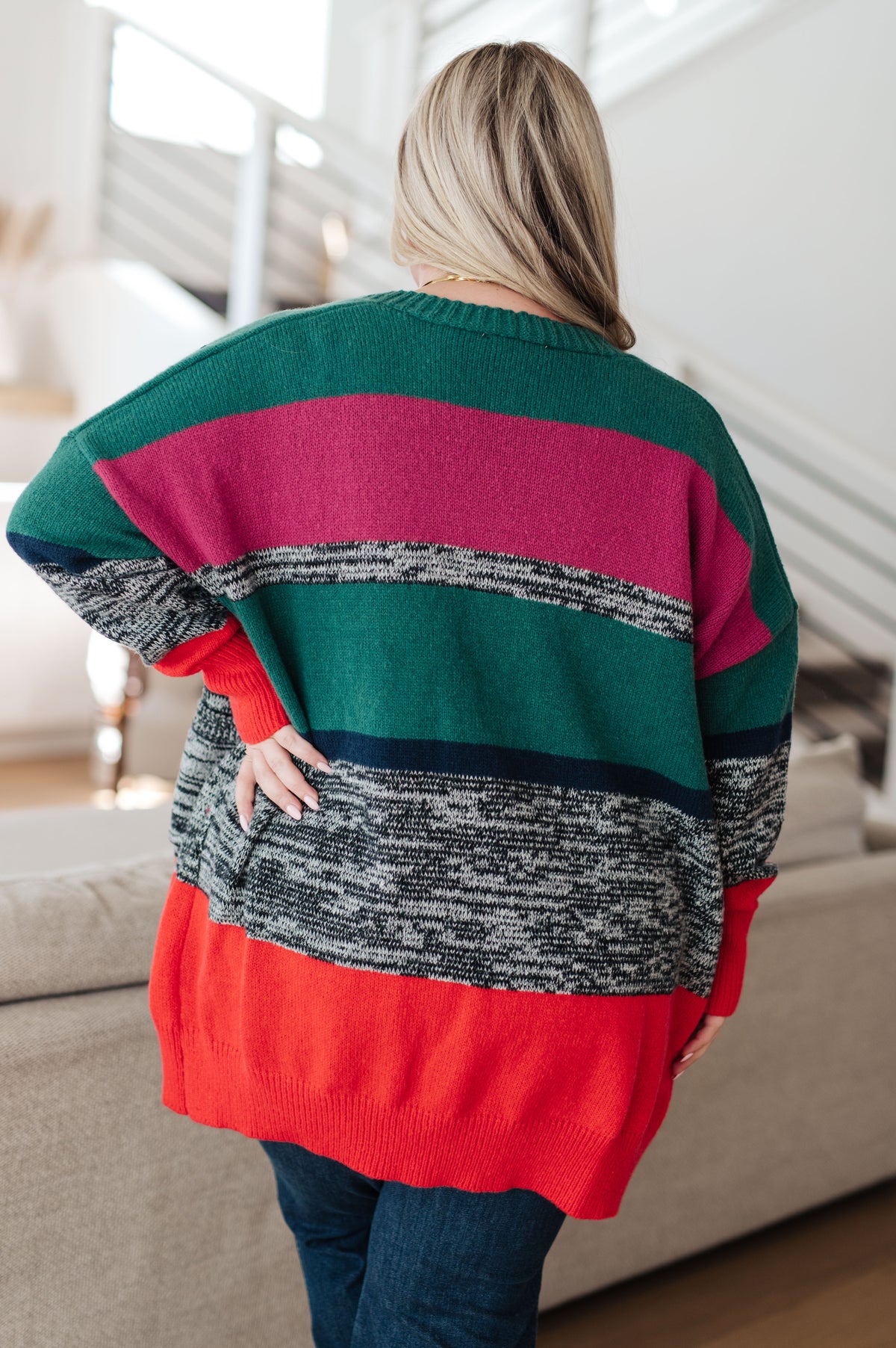 Keep it Cozy Striped Cardigan - 9/28/2023