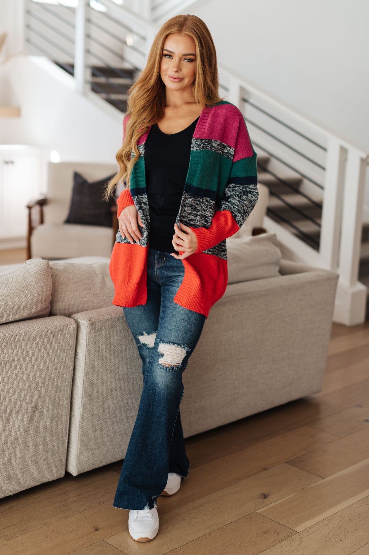 Keep it Cozy Striped Cardigan - 9/28/2023