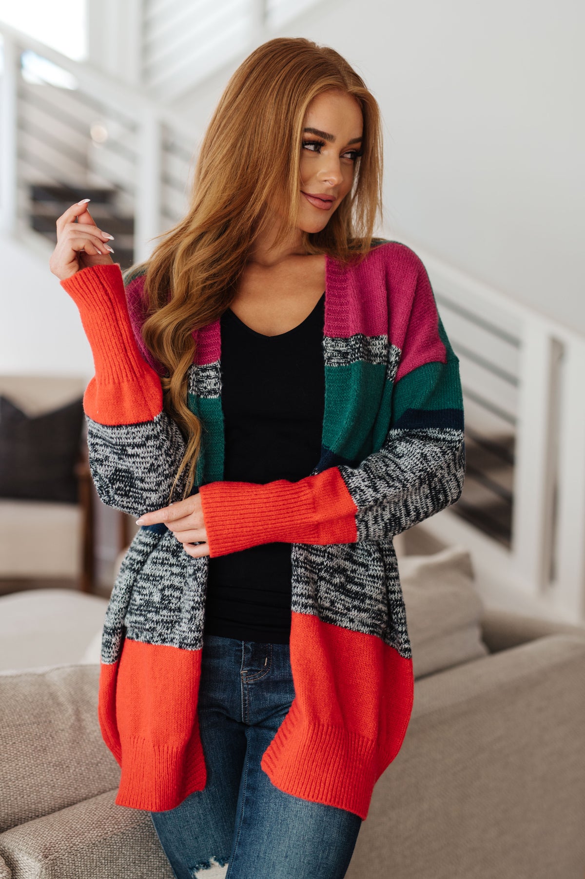 Keep it Cozy Striped Cardigan - 9/28/2023