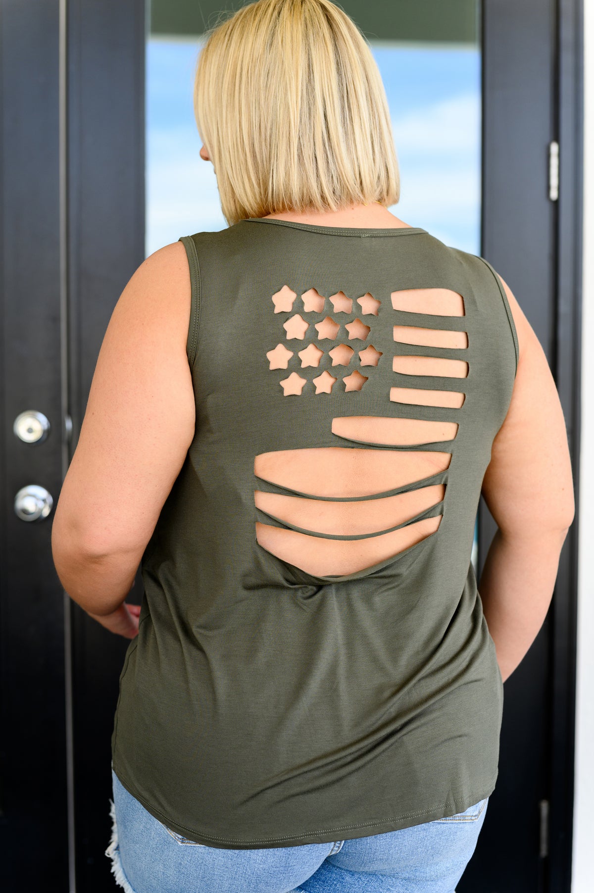 Land of the Free Tank in Olive - 5/1/2025