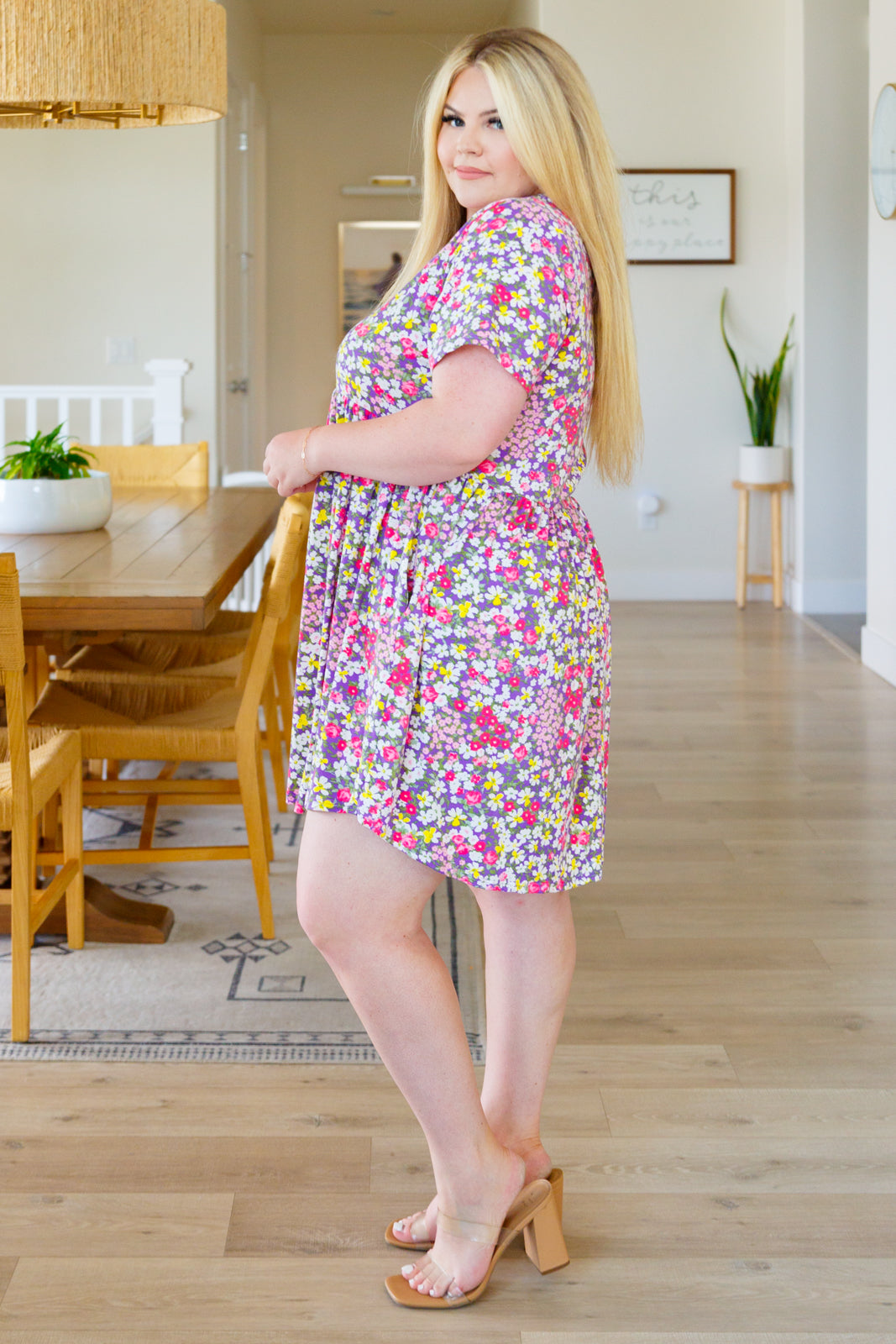 Lavender Fields Forever Floral Dress - 7/21/2023