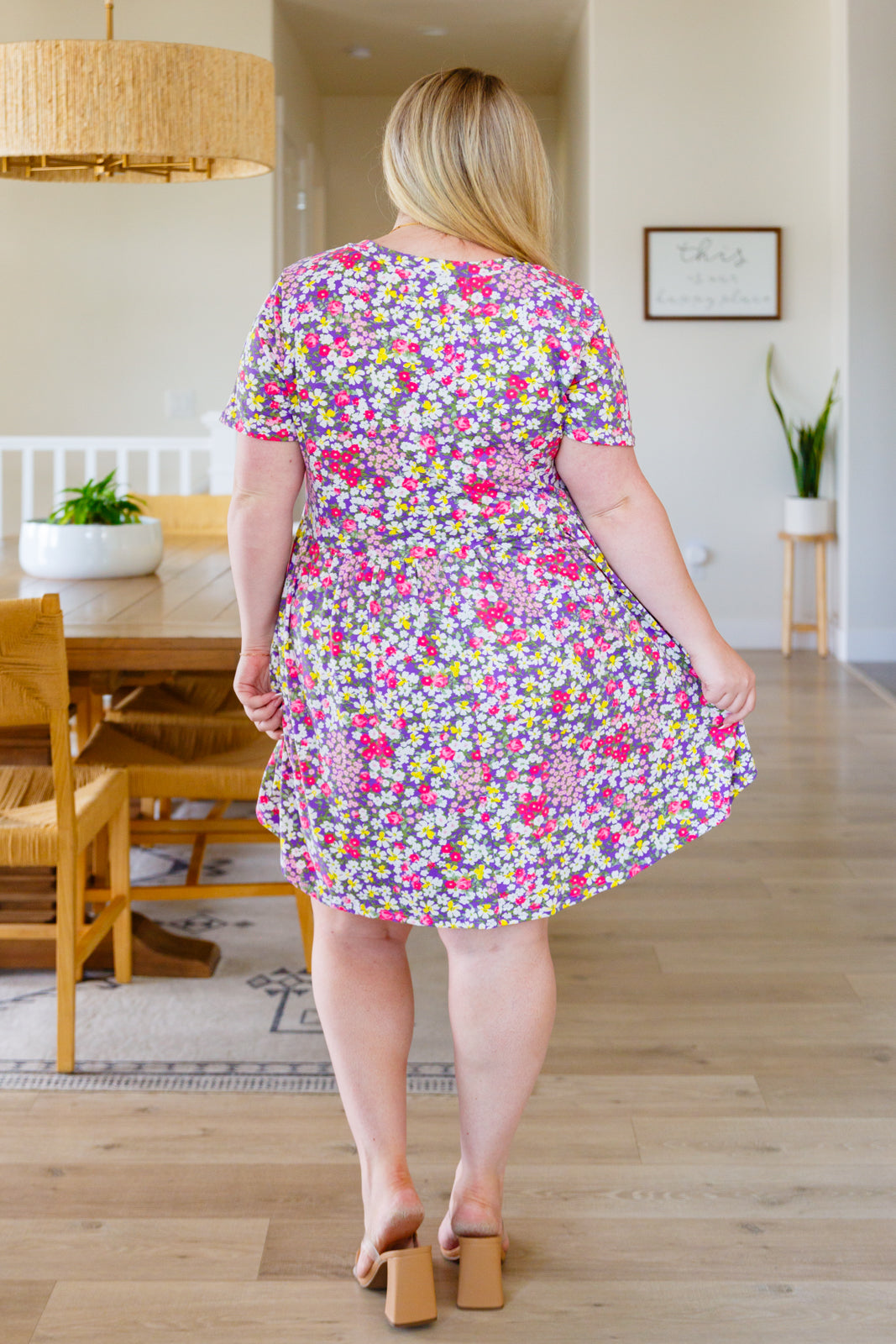 Lavender Fields Forever Floral Dress - 7/21/2023