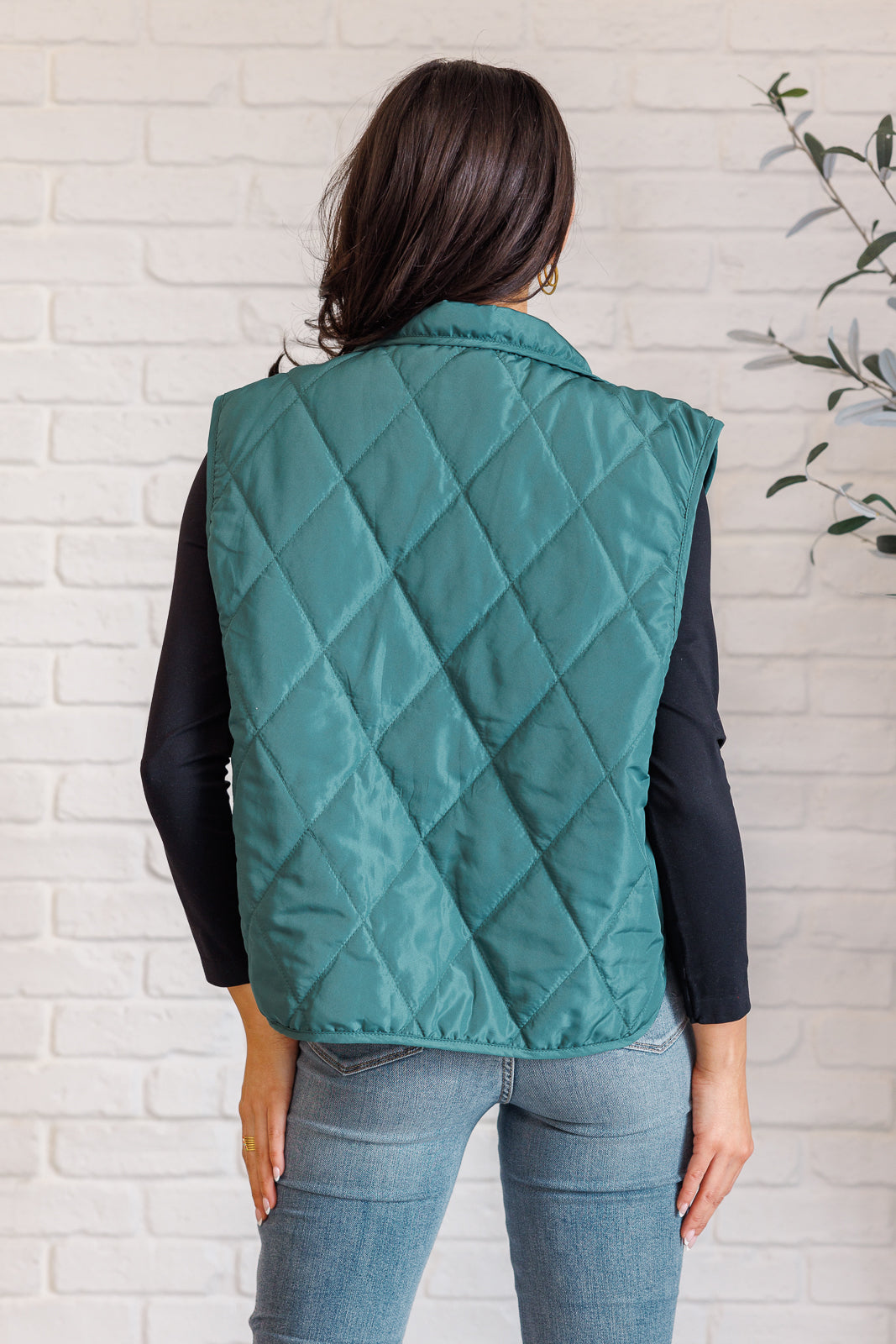 Layering Queen Quilted Puffer Vest in Hunter Green - 1/28/2025