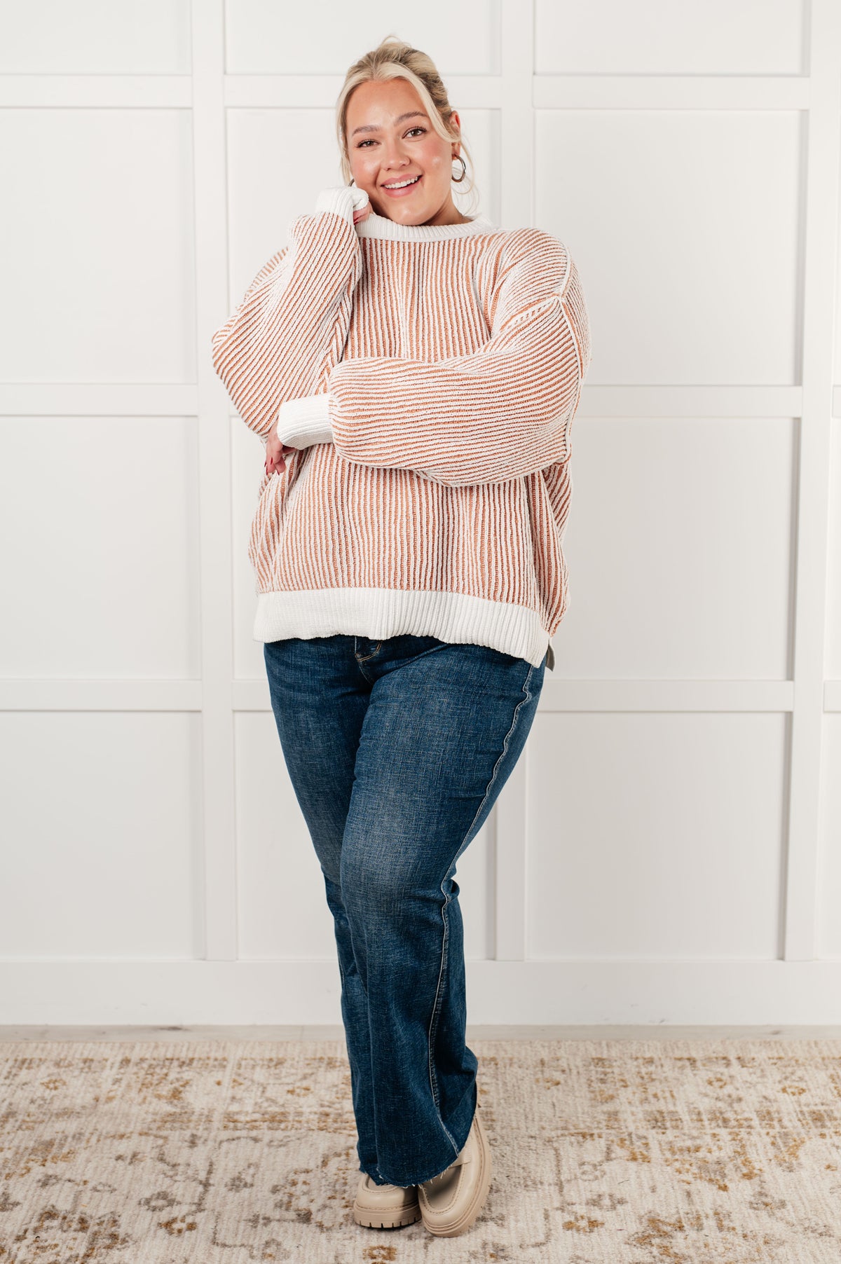 Least High Maintenance Contrast Trim Sweater - 11/3/2025