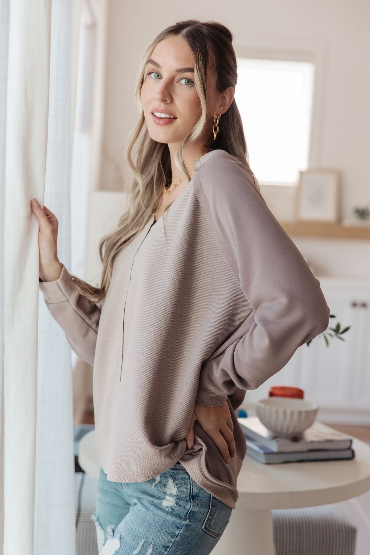 Less Conversation V-Neck Top - 9/9/2025 NEW