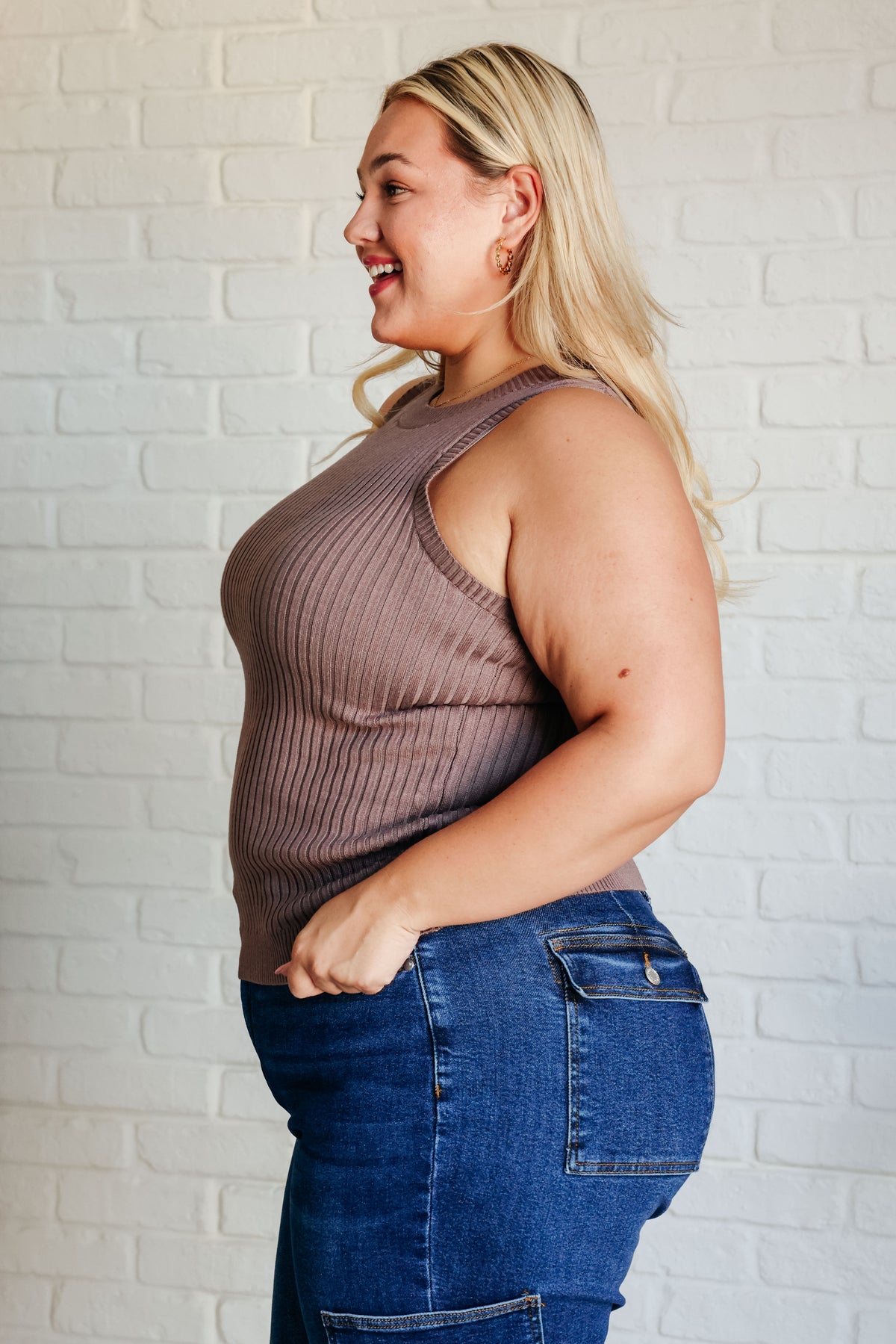 Let Me Hear it Ribbed Sweater Tank - 5/12/2025