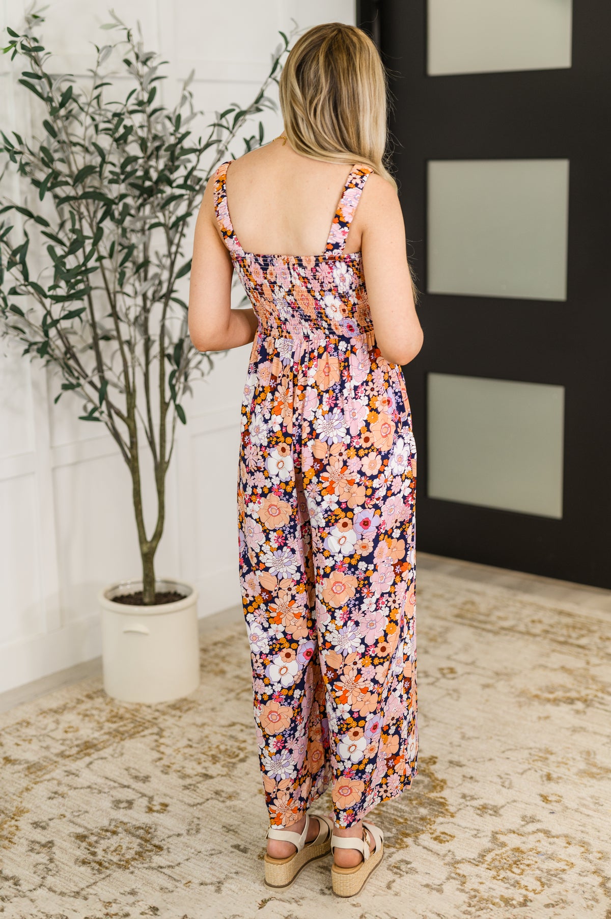 Live Your Best Life Floral Jumpsuit in Retro Floral - 5/27/2025 NEW
