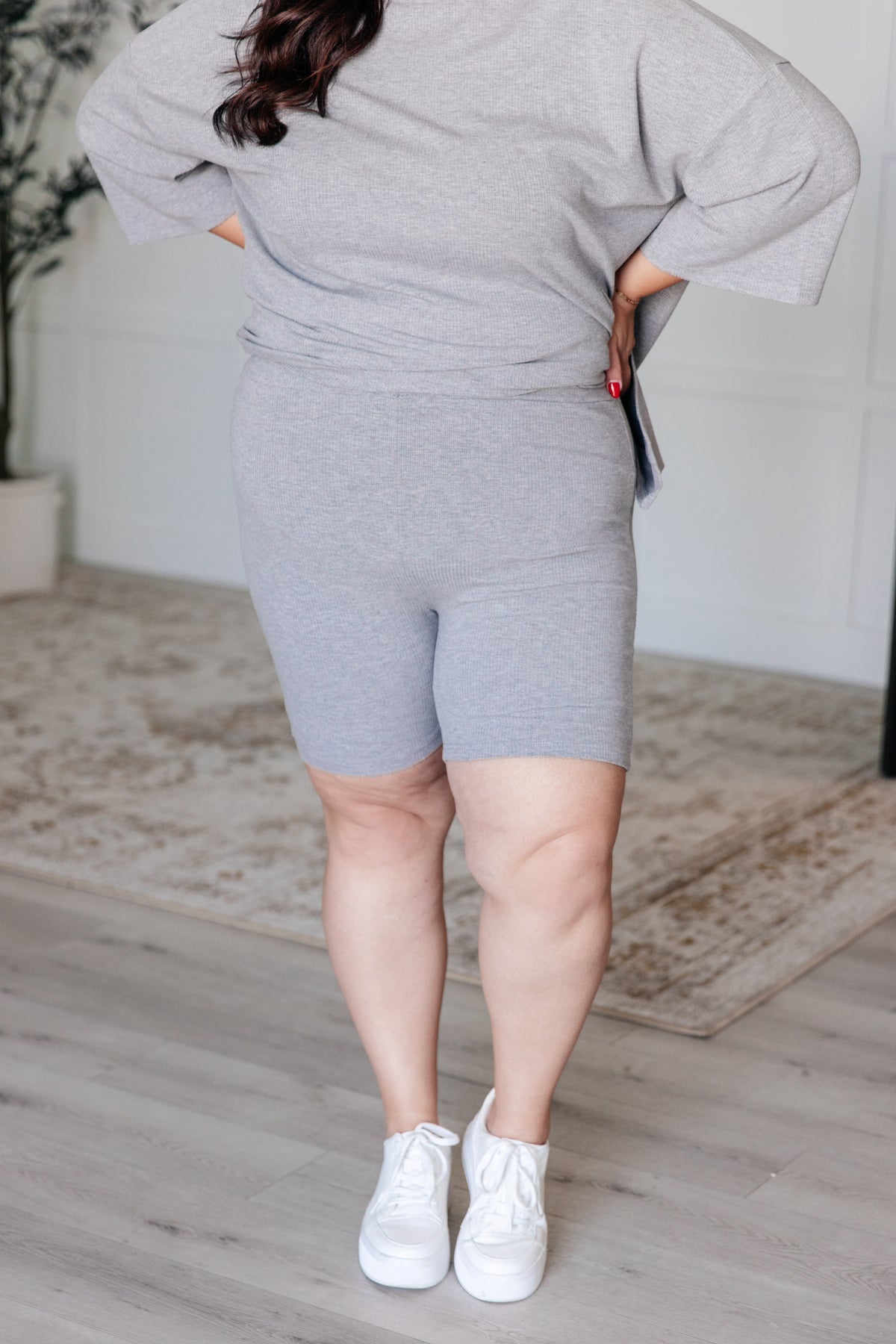 Live and Play Luxe Biker Set in Grey - 8/1/2024