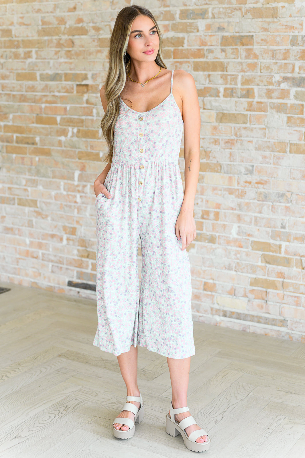 Lucky In Love Floral Jumpsuit - 4/3/2025