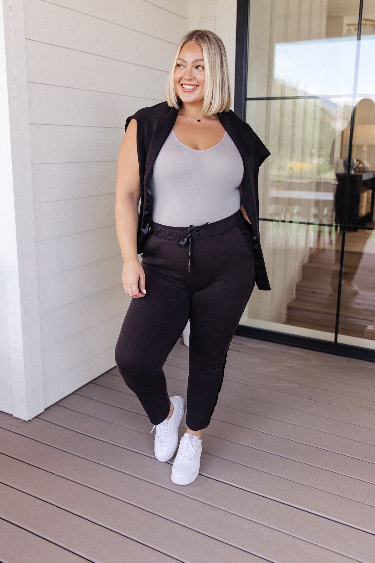 Lysa Satin Stripe Pullover - 8/25/2023
