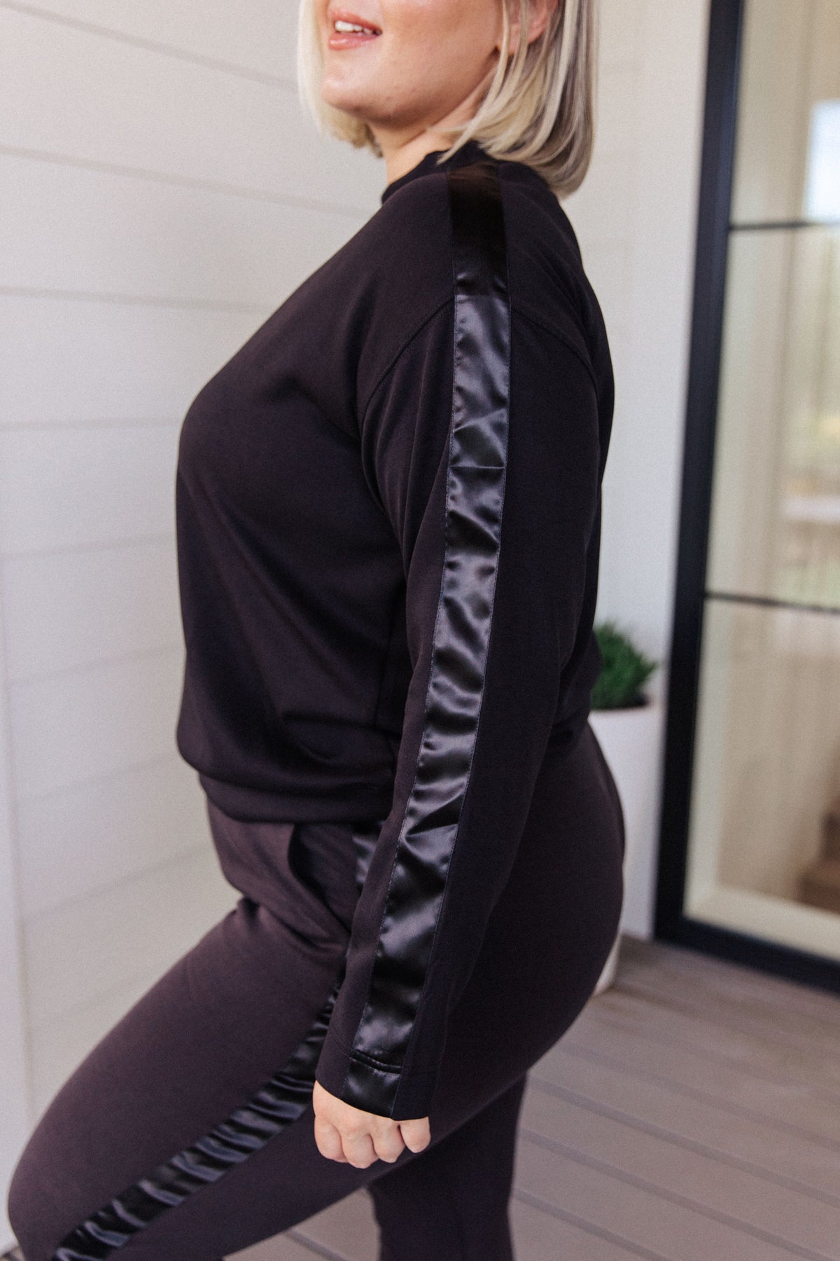 Lysa Satin Stripe Pullover - 8/25/2023