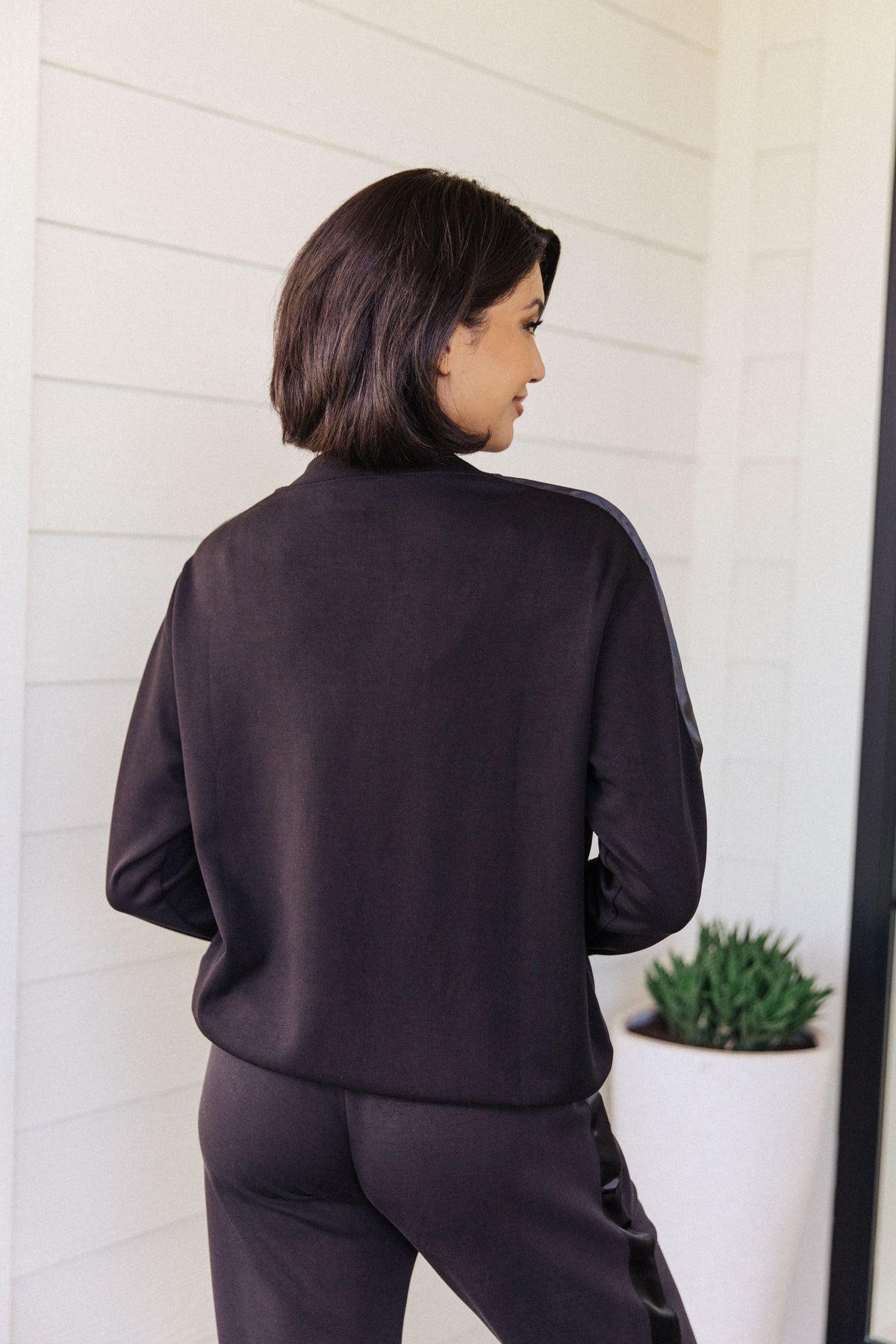 Lysa Satin Stripe Pullover - 8/25/2023