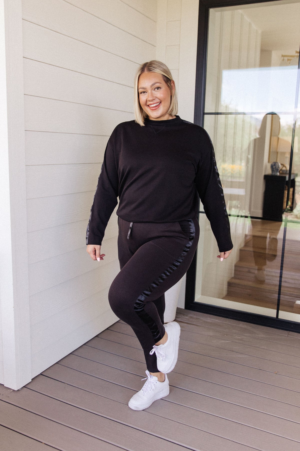 Lysa Satin Stripe Pullover - 8/25/2023