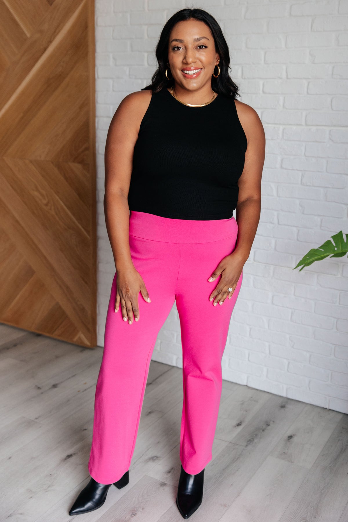 Magic Straight Pants in Hot Pink - 10/13/2025