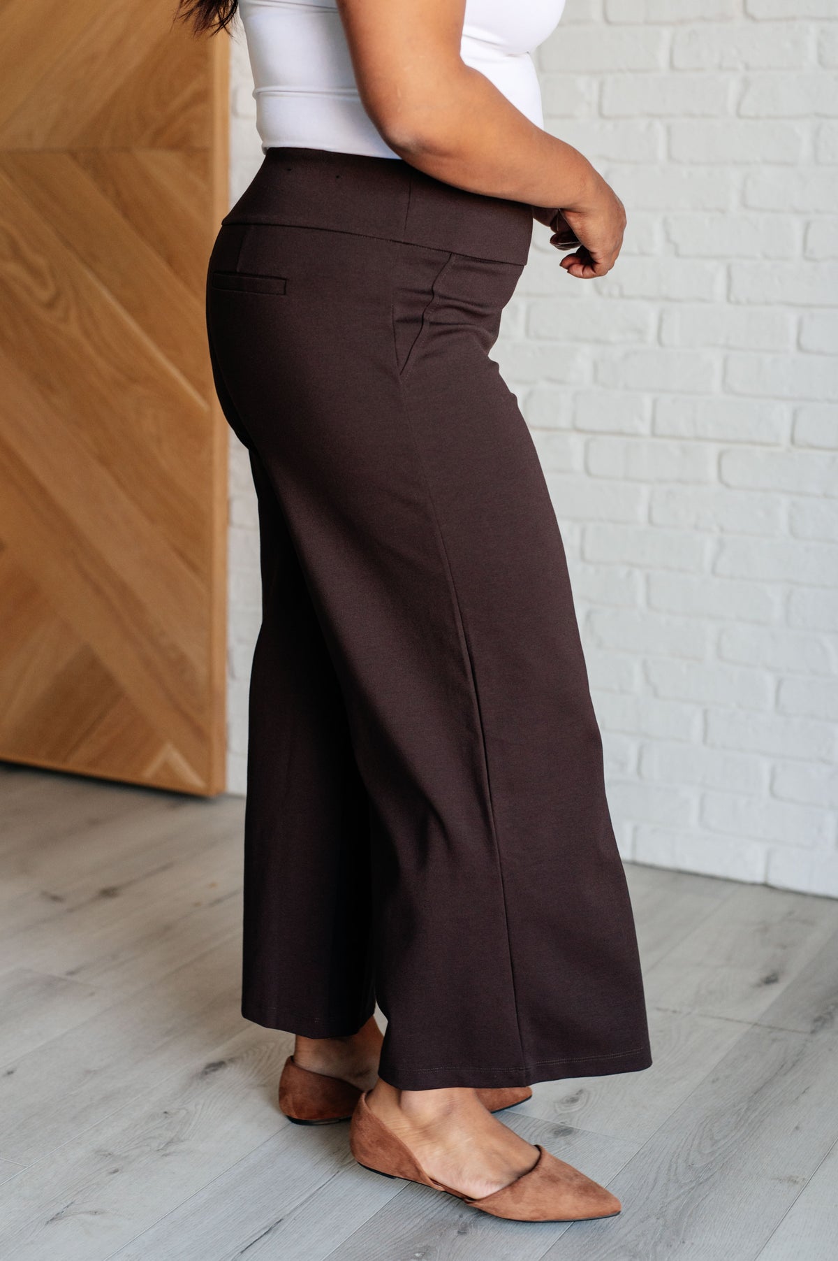 Magic Wide Leg Crop Pants in Chocolate - 9/29/2025