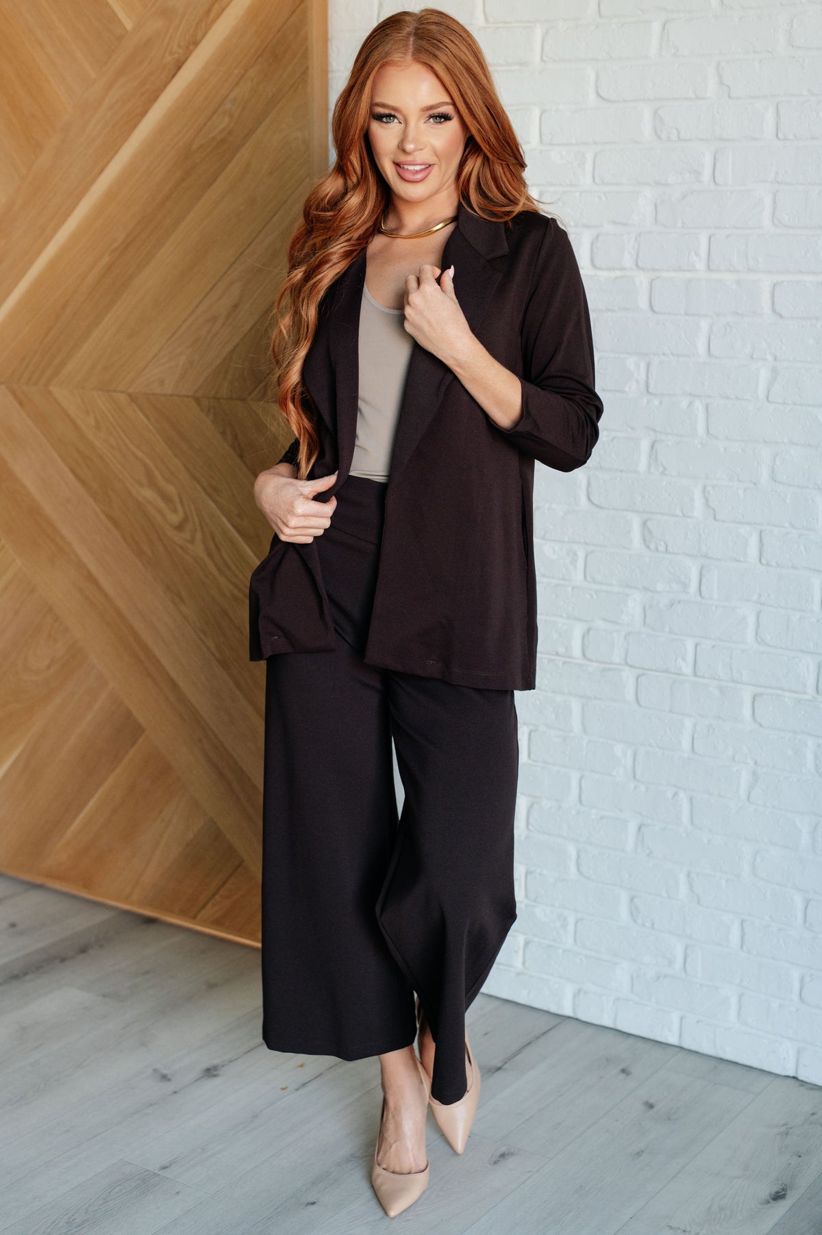 Magic Wide Leg Crop Pants in Chocolate - 9/29/2025