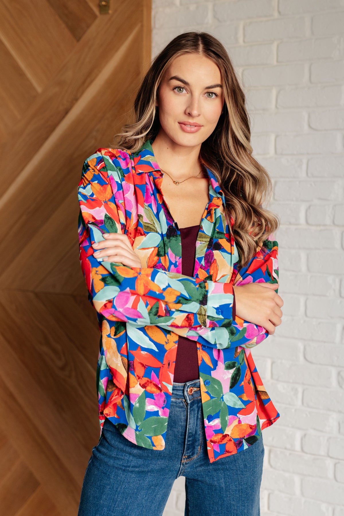 Make Like a Tree and Leaf Button Up Blouse - 10/31/2024
